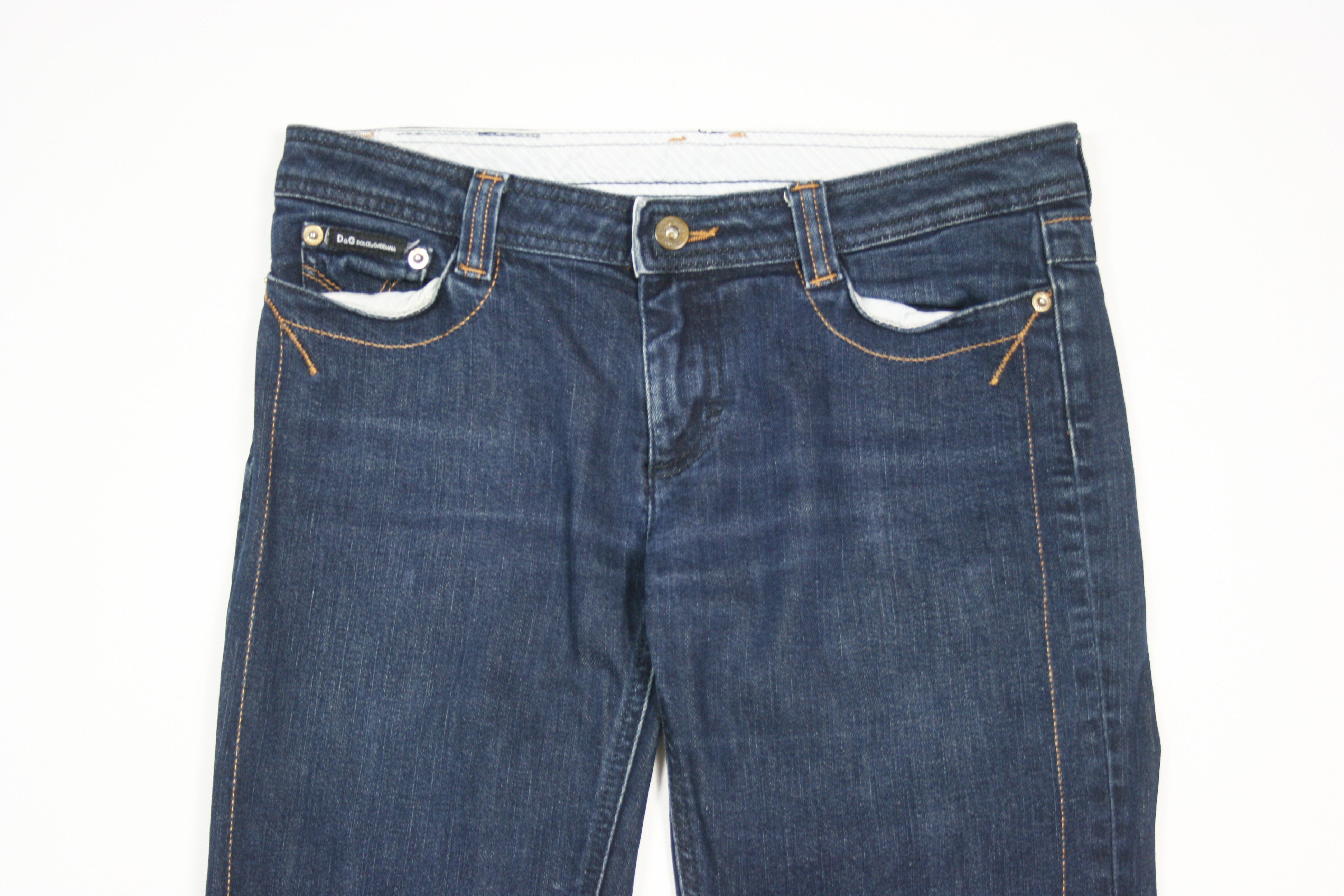 Dolce & Gabbana 00S Lovely Y2K Straight Jeans Vintage Size 27" / US 4 / IT 40 - 3 Thumbnail