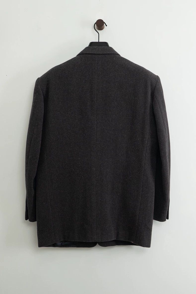 Yohji Yamamoto Yohji Yamamoto size m 80s Wide-shouldered one-button wool s Size 36R - 2 Thumbnail