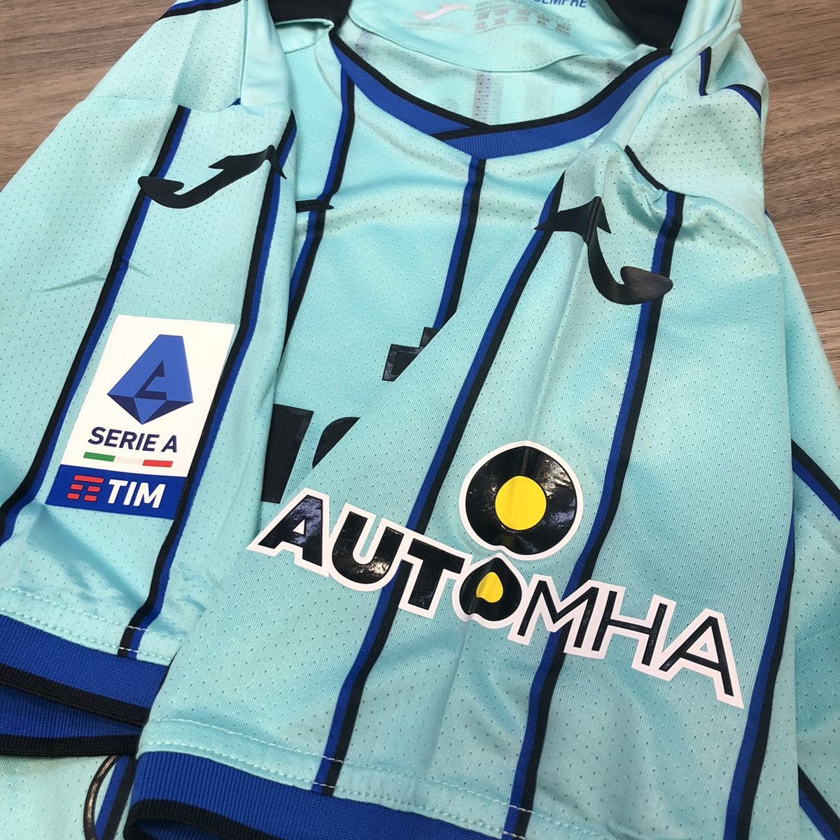 Joma RARE Atalanta 22/23 Match issued/worn away shirt #5 okoli Size US XL / EU 56 / 4 - 5 Thumbnail