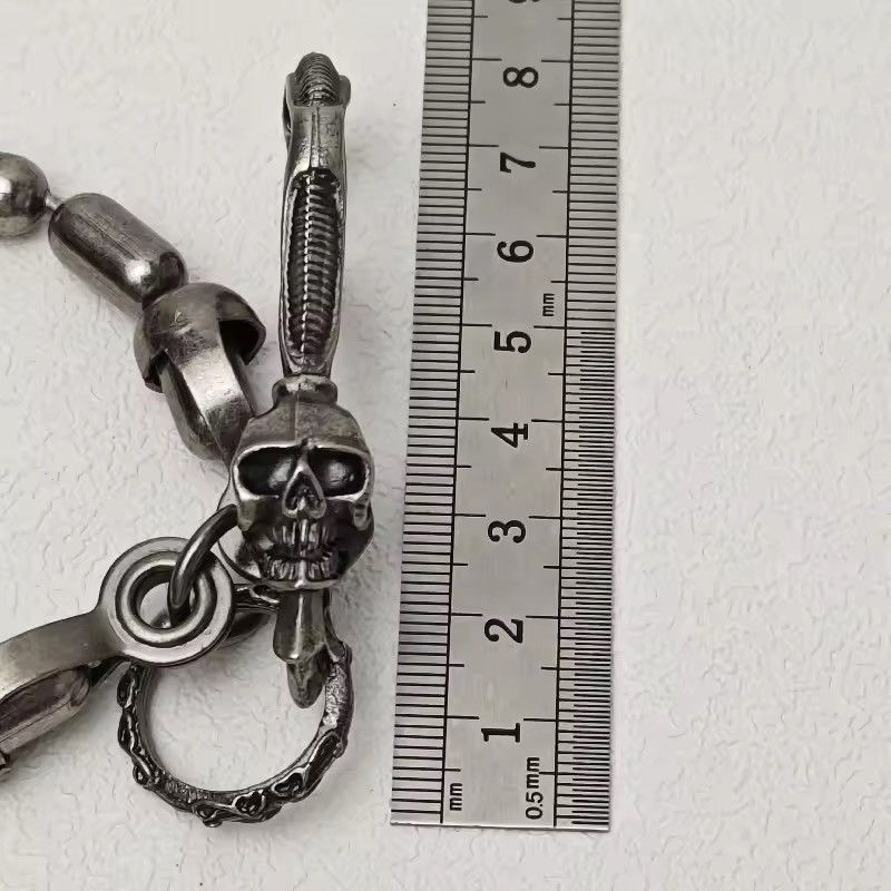 Jewelry Skull Hook Beads Pant Chain Size ONE SIZE - 3 Thumbnail
