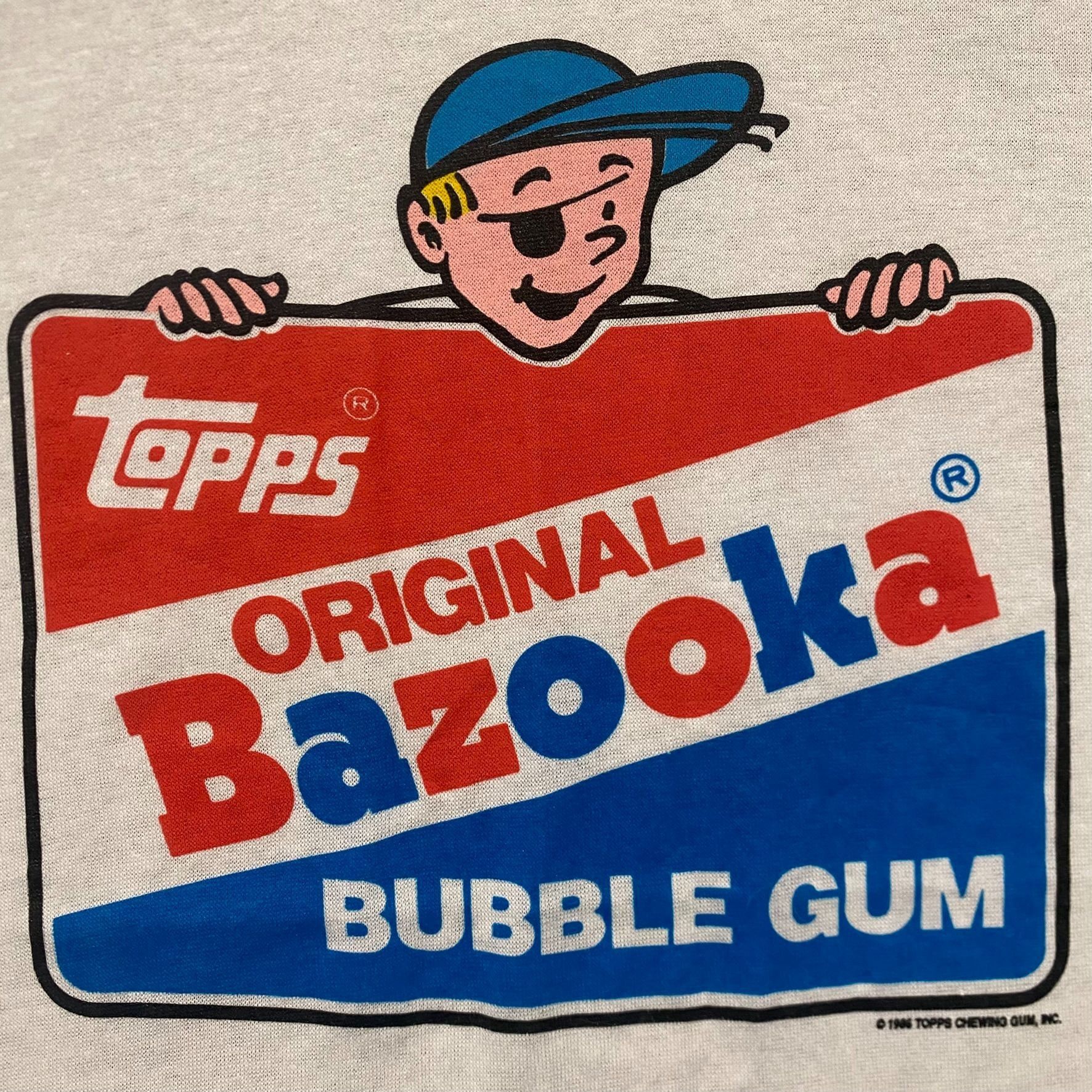 Vintage Vintage 80s Bazooka Bubble Gum Logo Single Stitch Ringer Tee Size US M / EU 48-50 / 2 - 3 Thumbnail