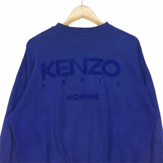 Kenzo Vtg KENZO PARIS HOMME Crewneck Sweatshirt Embroidery Velvet Size L / US 10 / IT 46 - 6 Thumbnail