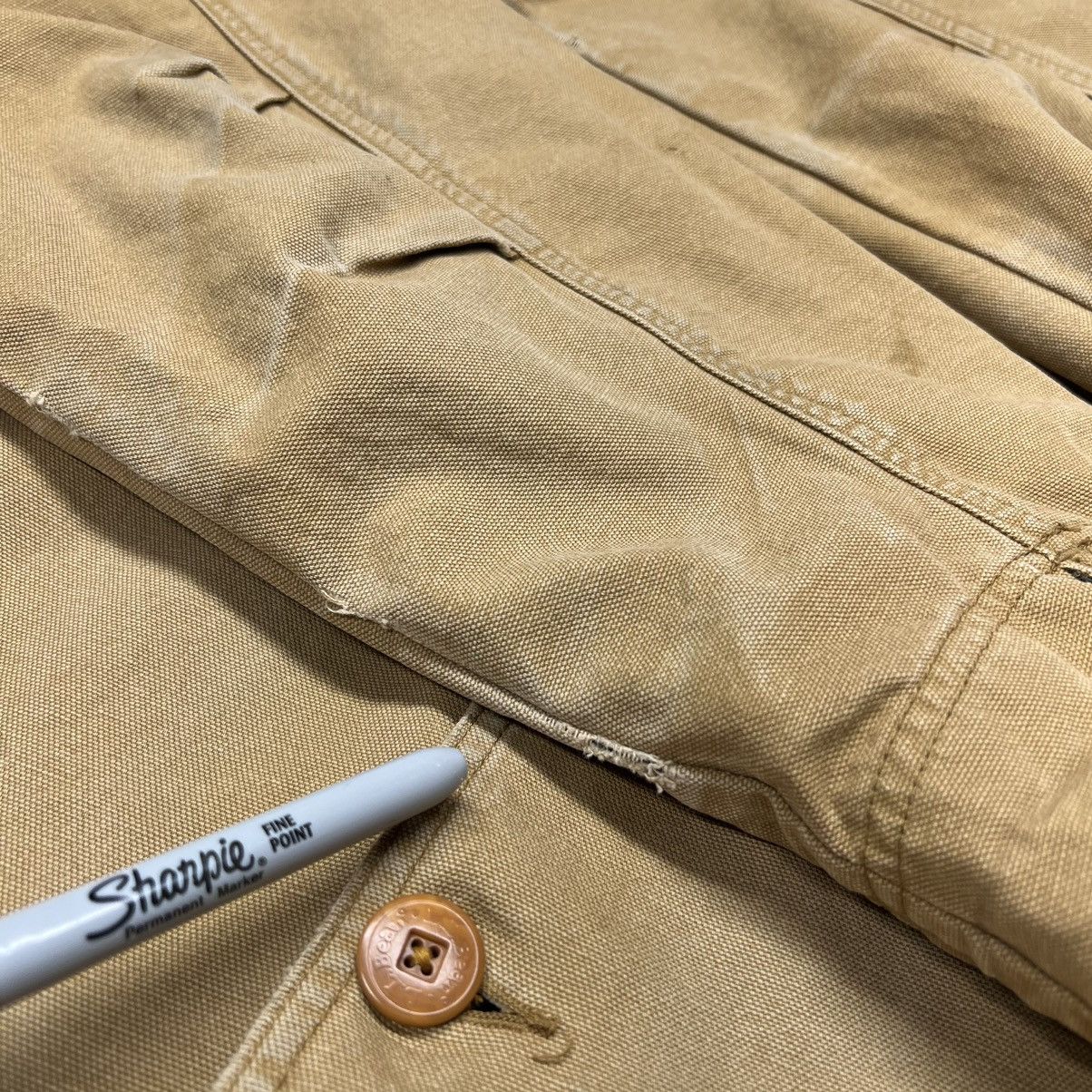 L.L. Bean × Vintage LL Bean Coat Brown Chore Barn Jacket Flannel Lined Canvas Size US XL / EU 56 / 4 - 9 Thumbnail