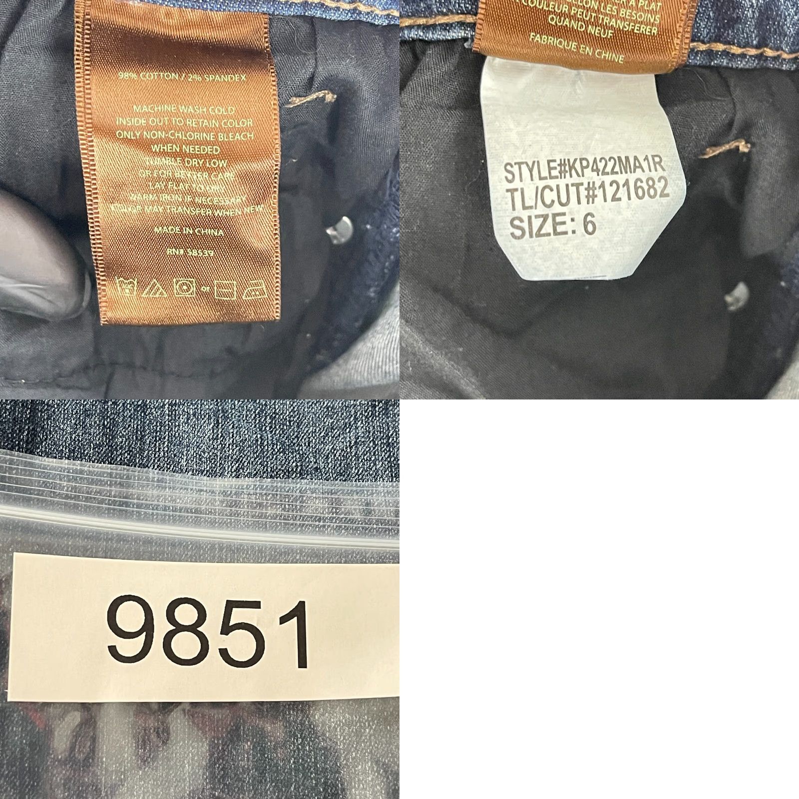 Vintage KUT from the Kloth Katy Boyfriend Jeans Womens Size 6 Blue Denim Mid-Rise Casual Jeans Size 28" / US 6 / IT 42 - 10 Thumbnail