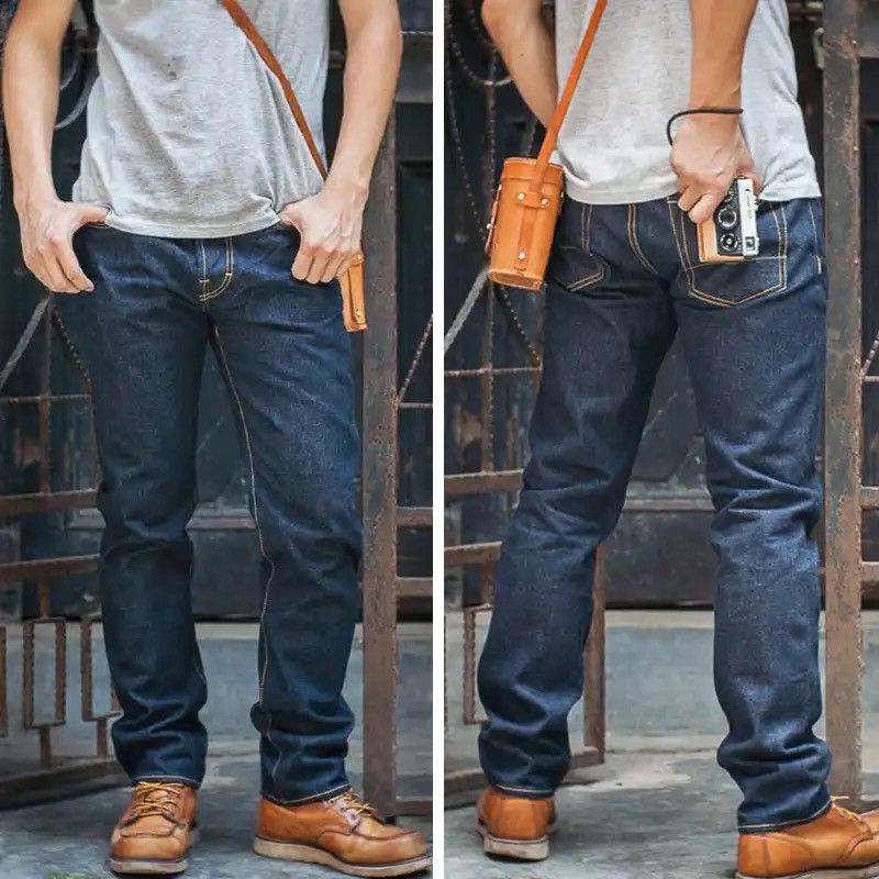 Japanese Brand × Vintage Red Tornado 16oz Slim Fit Jeans Size US 32 / EU 48 - 2 Thumbnail