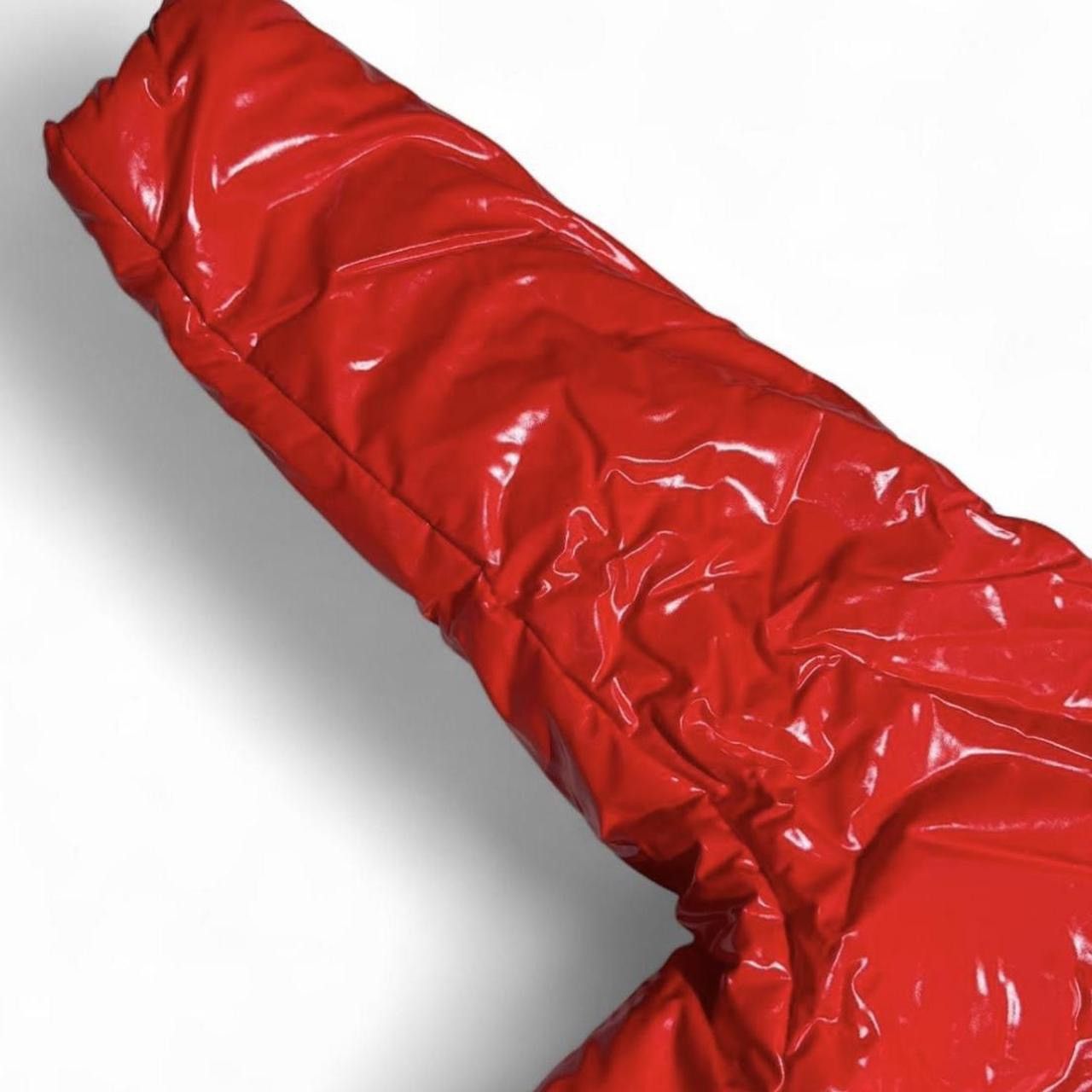 Balenciaga × Gap × Yeezy Yeezy Gap Hi Shine Red Round Jacket Size US S / EU 44-46 / 1 - 6 Thumbnail