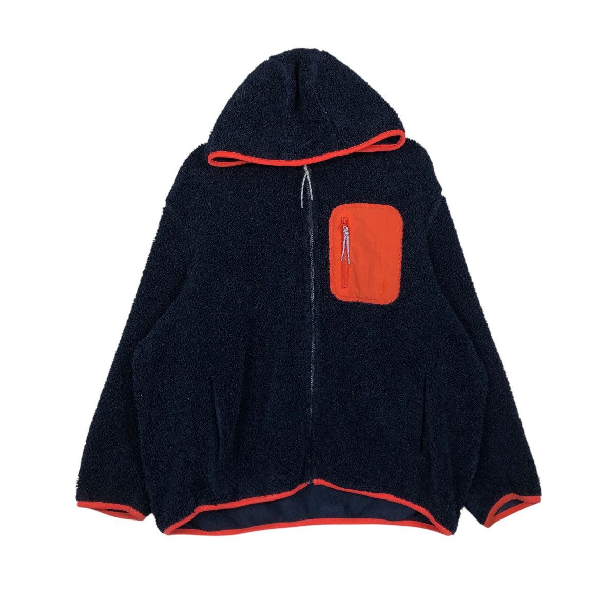 Japanese Brand 📌Vintage Fleece Bomber Zipper Jacket J.W.Anderson Size US XXL / EU 58 / 5 - 2 Thumbnail