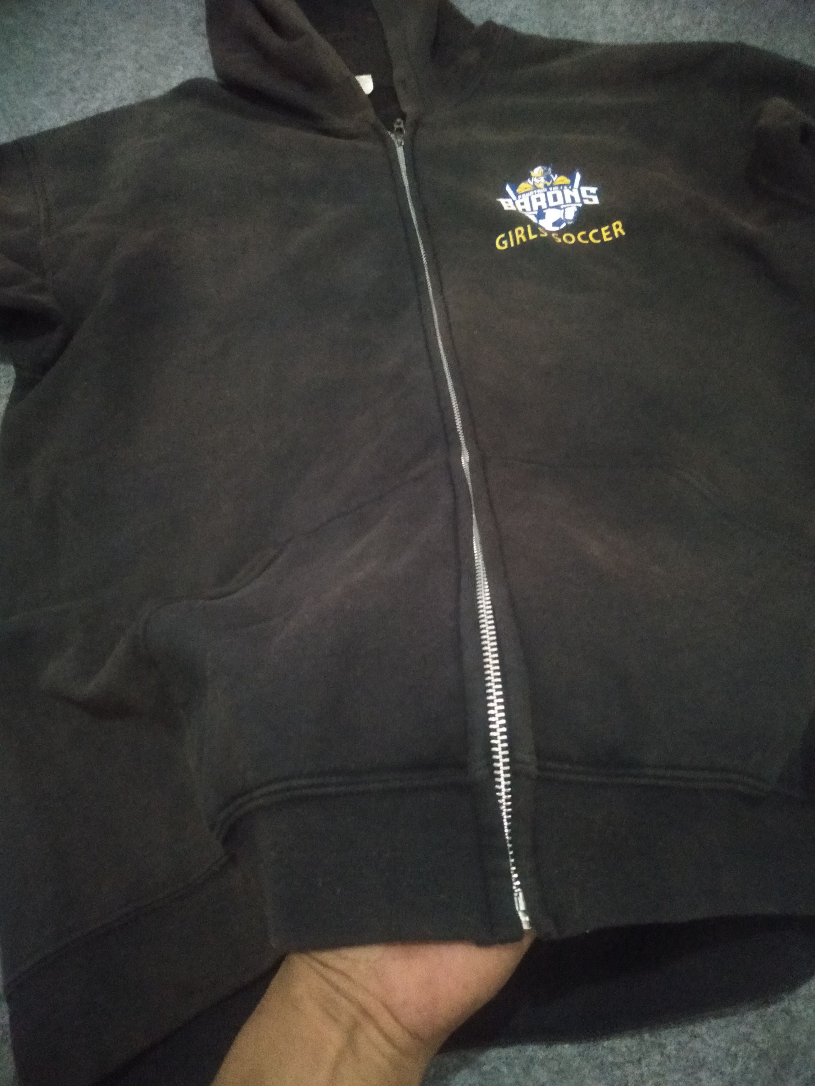 If Six Was Nine × Japanese Brand × Le Grande Bleu (L.G.B.) BARONS GIRL SOCCER FUR ZIP HOODIE FADED Size US L / EU 52-54 / 3 - 3 Thumbnail