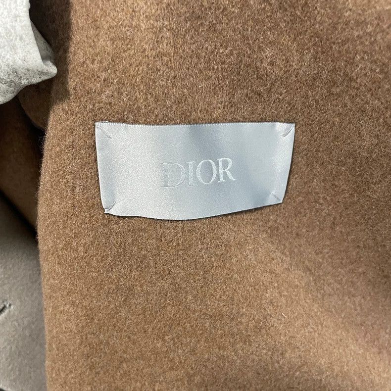 Dior Dior Gray and coffee-colored cashmere coat 2503-Nextarrow Size US M / EU 48-50 / 2 - 3 Thumbnail