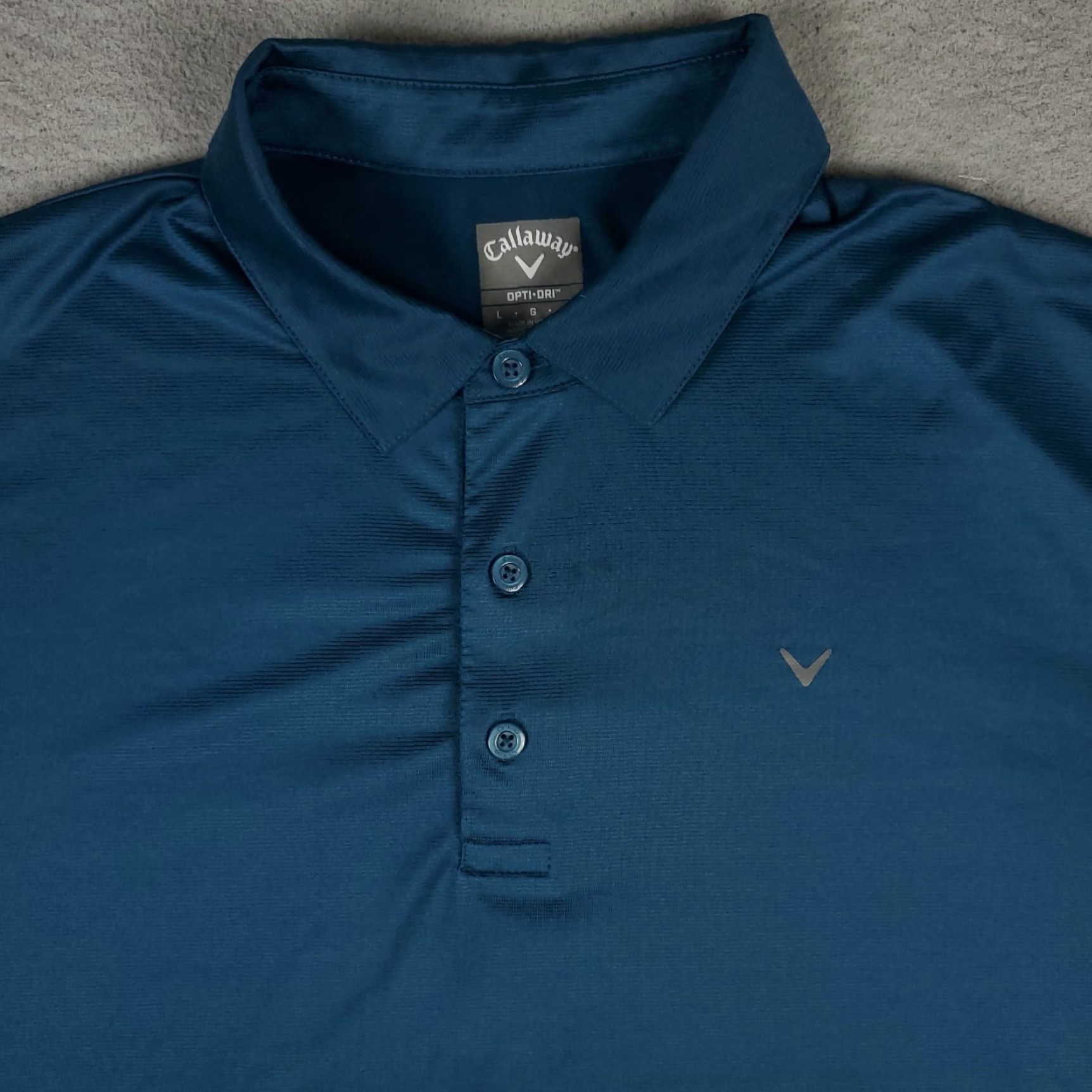 Callaway Callaway Polo Shirt Size Large Blue Opti Dri Fit Golf Short Sleeve Shirt Mens Size US L / EU 52-54 / 3 - 2 Thumbnail