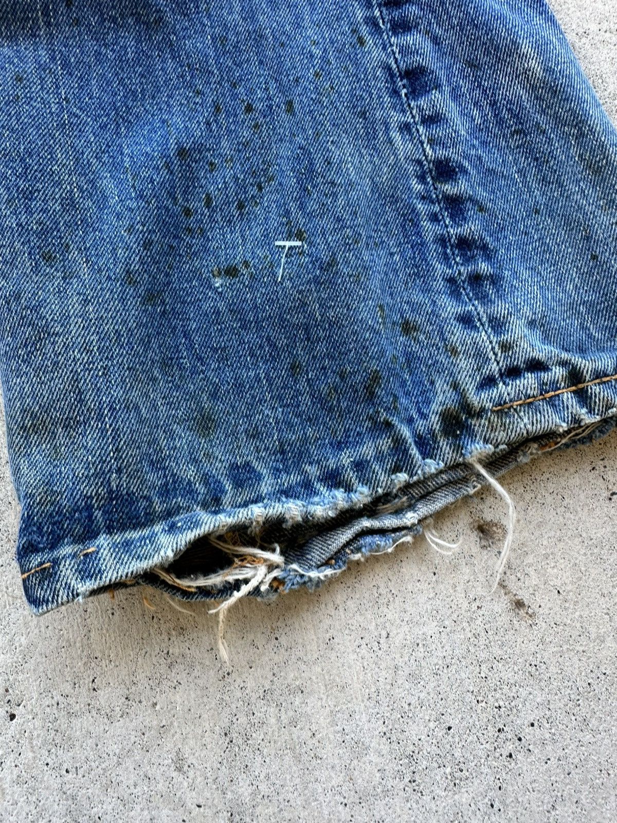 Levi's × Vintage Vintage Levi’s Big E Orange Tab 70s USA Distressed Talon Size US 32 / EU 48 - 3 Thumbnail