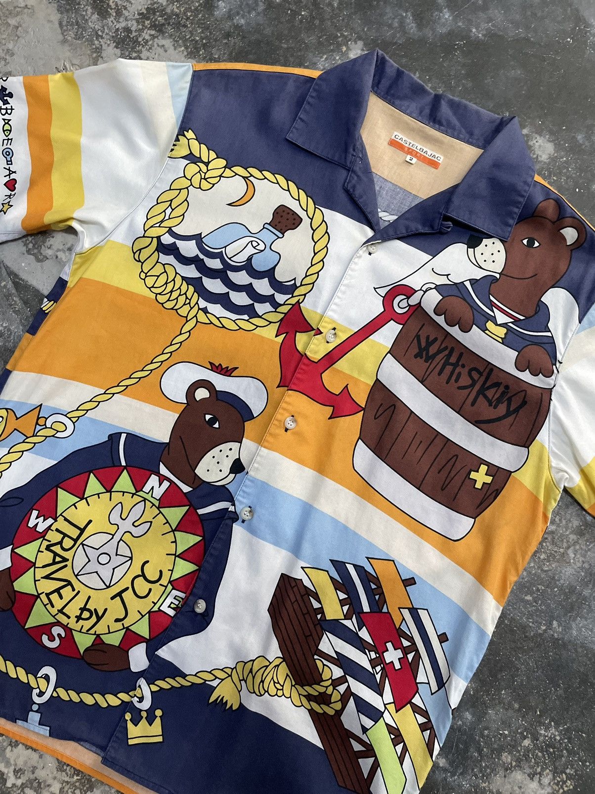Jean Charles De Castelbajac 🔥RARE🔥 Vintage JC de Castlebajac OVP Art Button up Shirt Size US M / EU 48-50 / 2 - 2 Thumbnail