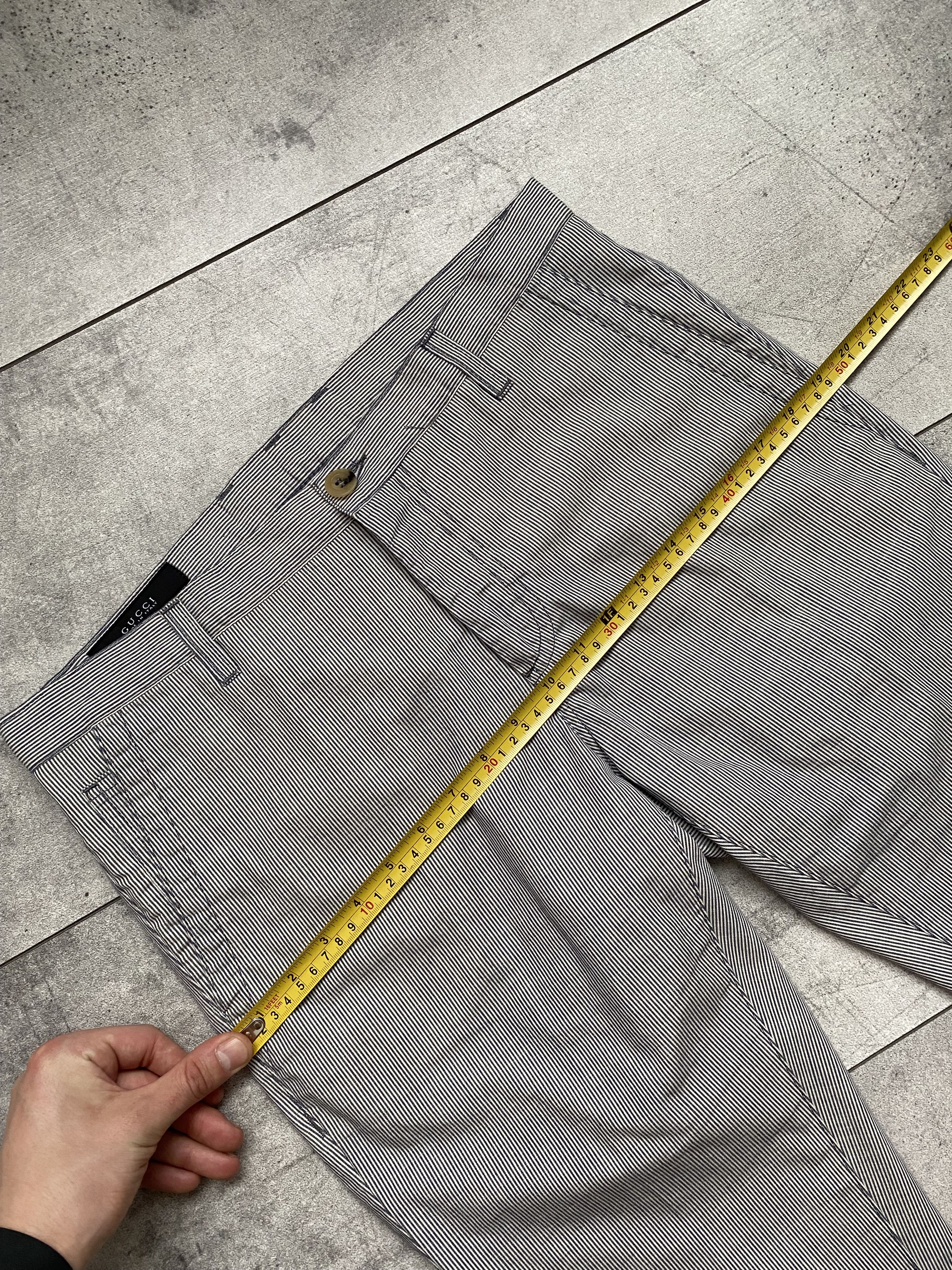 Gucci GUCCI Stripe New Short Cotton Luxury Chino Size US 30 / EU 46 - 14 Thumbnail