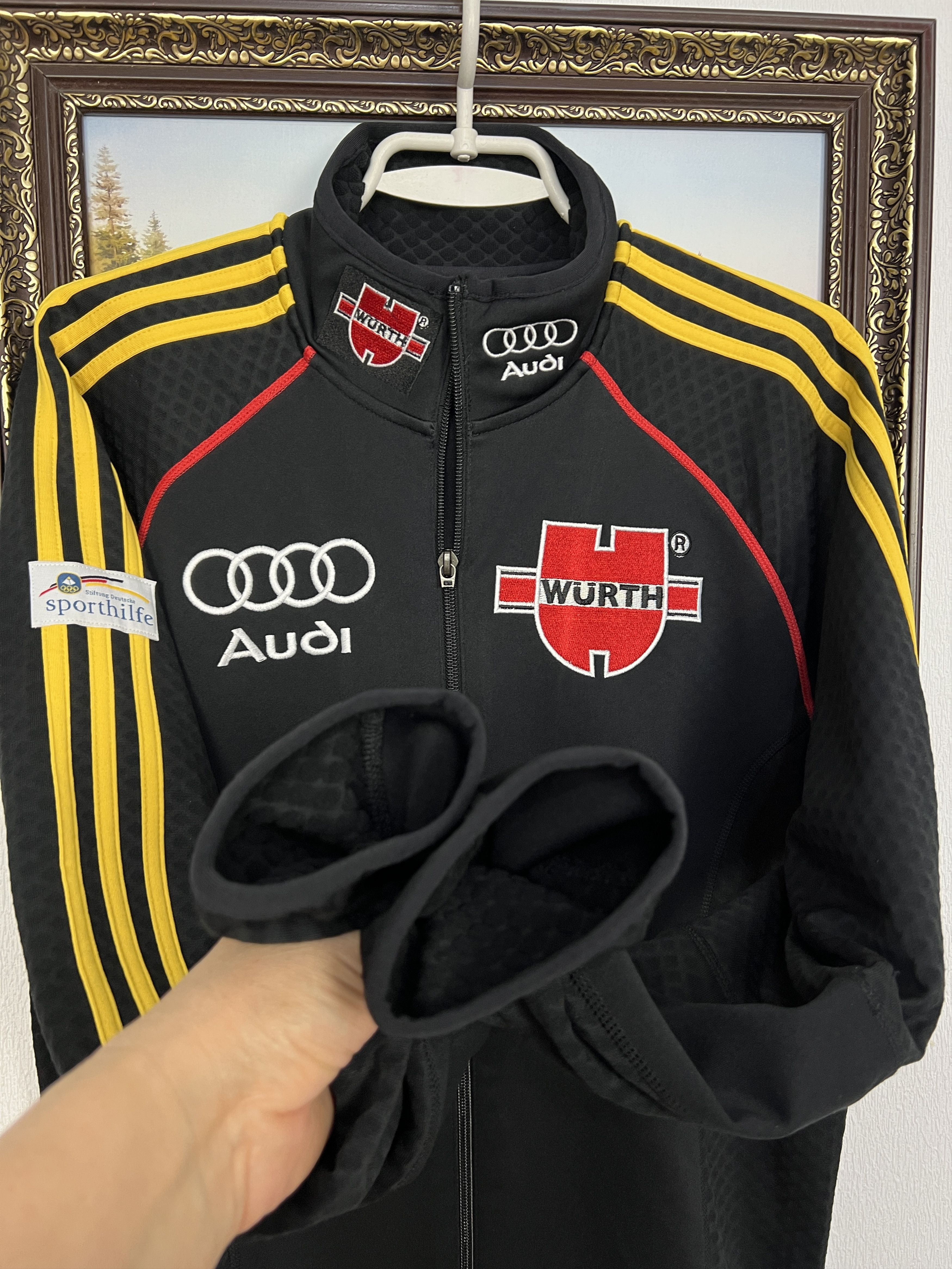 Adidas Vintage Germany Ski Olympic Team Wurth Jacket Track Top Size US M / EU 48-50 / 2 - 5 Thumbnail