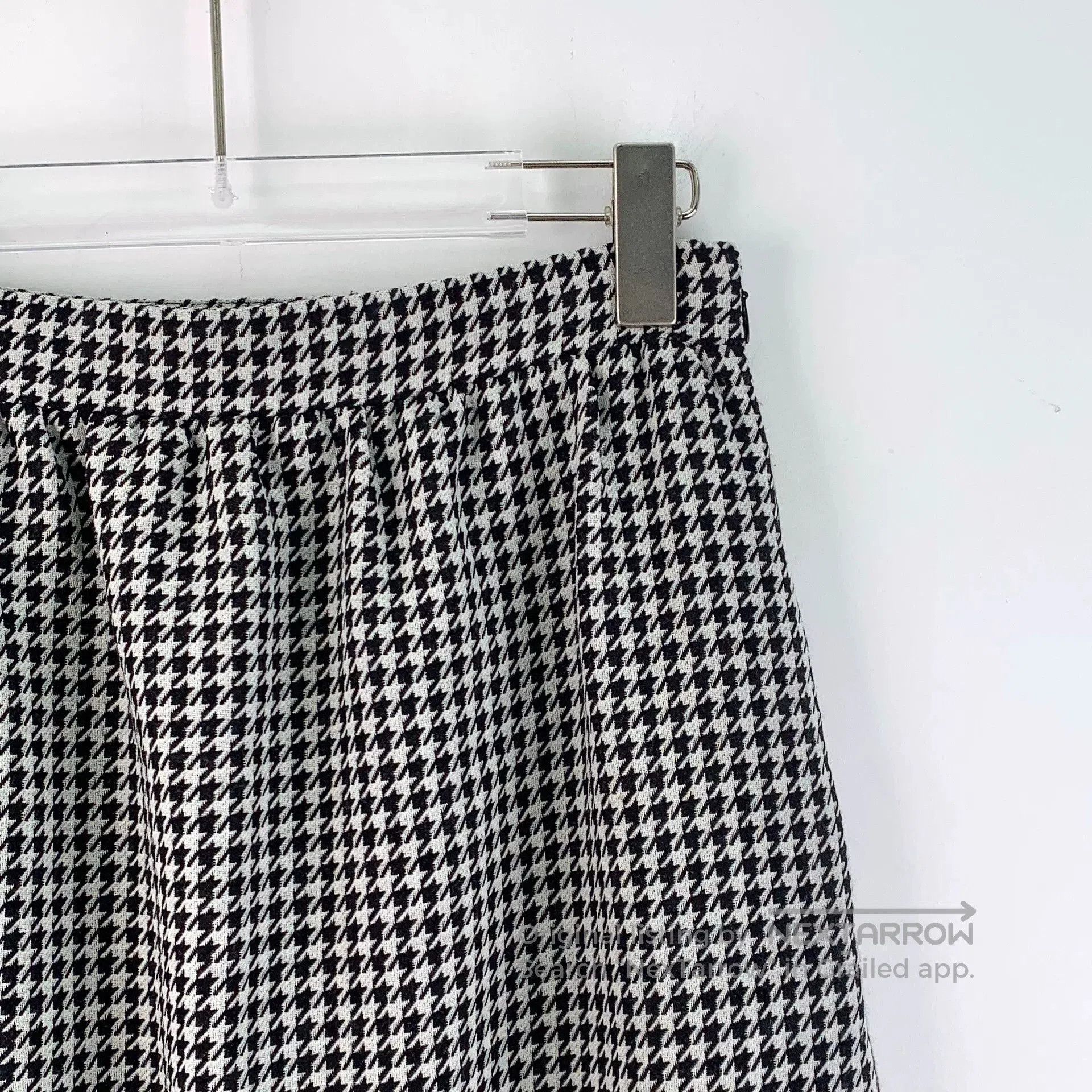 Dior Dior Colorblock Houndstooth Wool Knit Skirt. Size 37" - 3 Thumbnail