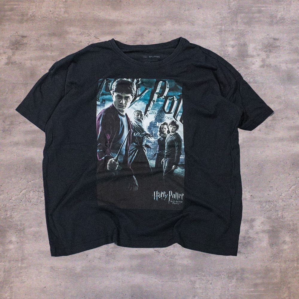 Vintage VTG Y2K 2000's Harry Potter Half Blood Prince Black T-Shirt Size US L / EU 52-54 / 3 - 1 Thumbnail