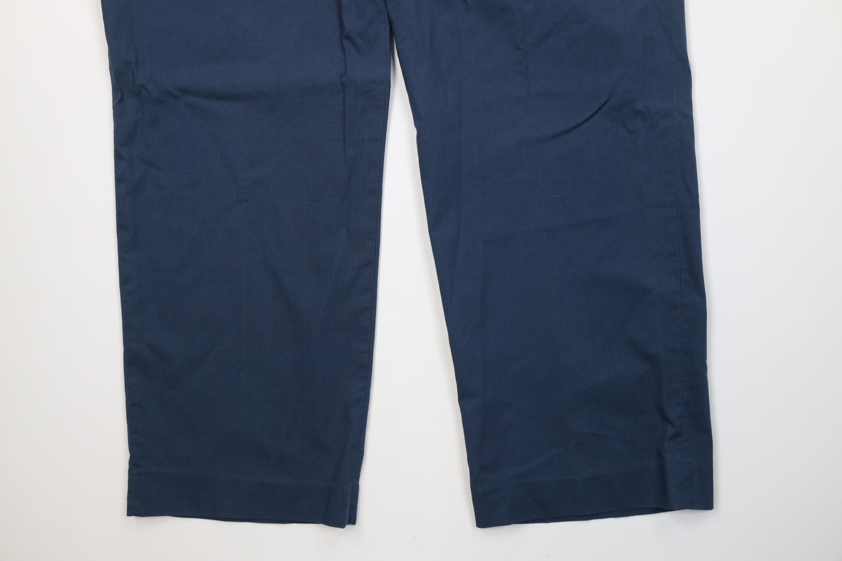 Vintage Vintage 90s Streetwear Wide Leg Chino Pants Trousers Blue Size US 40 / EU 56 - 4 Thumbnail