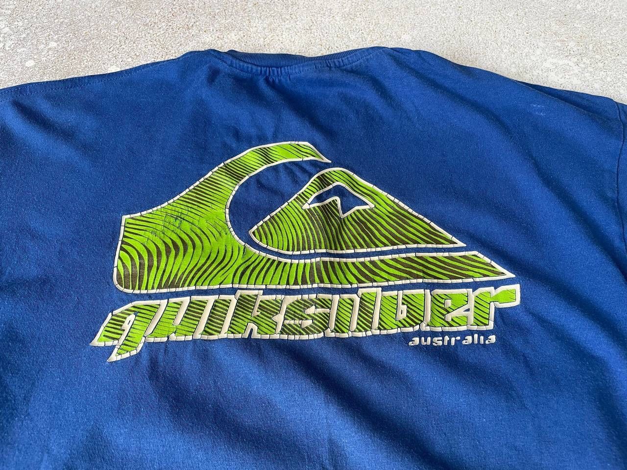 Quicksilver × Quiksilver Vintage 90s Quiksilver Australia Double Graphic Logo T-shirt Size US M / EU 48-50 / 2 - 2 Thumbnail
