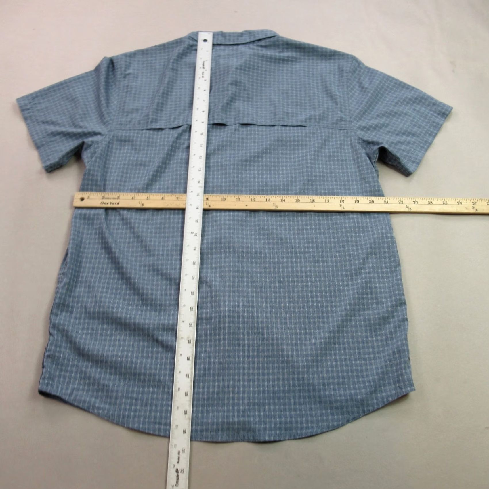 Prana PrAna Shirt Mens Medium Button Front Checks Lightweight Short Sleeve Outdoors Size US M / EU 48-50 / 2 - 7 Thumbnail