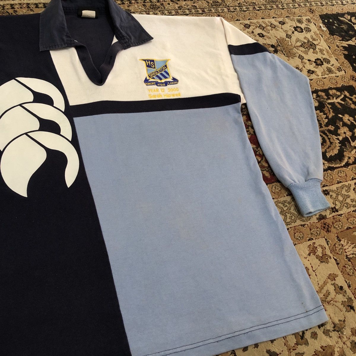 Canterbury of New Zealand Canterburry Polo Rugby Shirt Jersey Rare Size US M / EU 48-50 / 2 - 4 Thumbnail