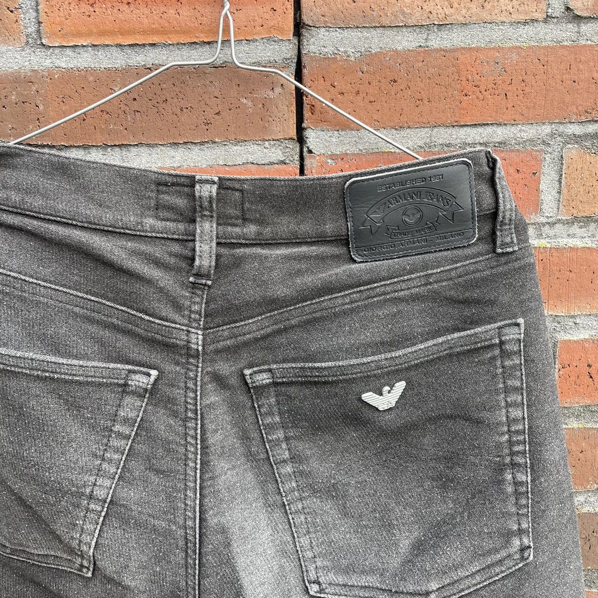 Faded Black Vintage 90s Armani Jeans Made in Italy