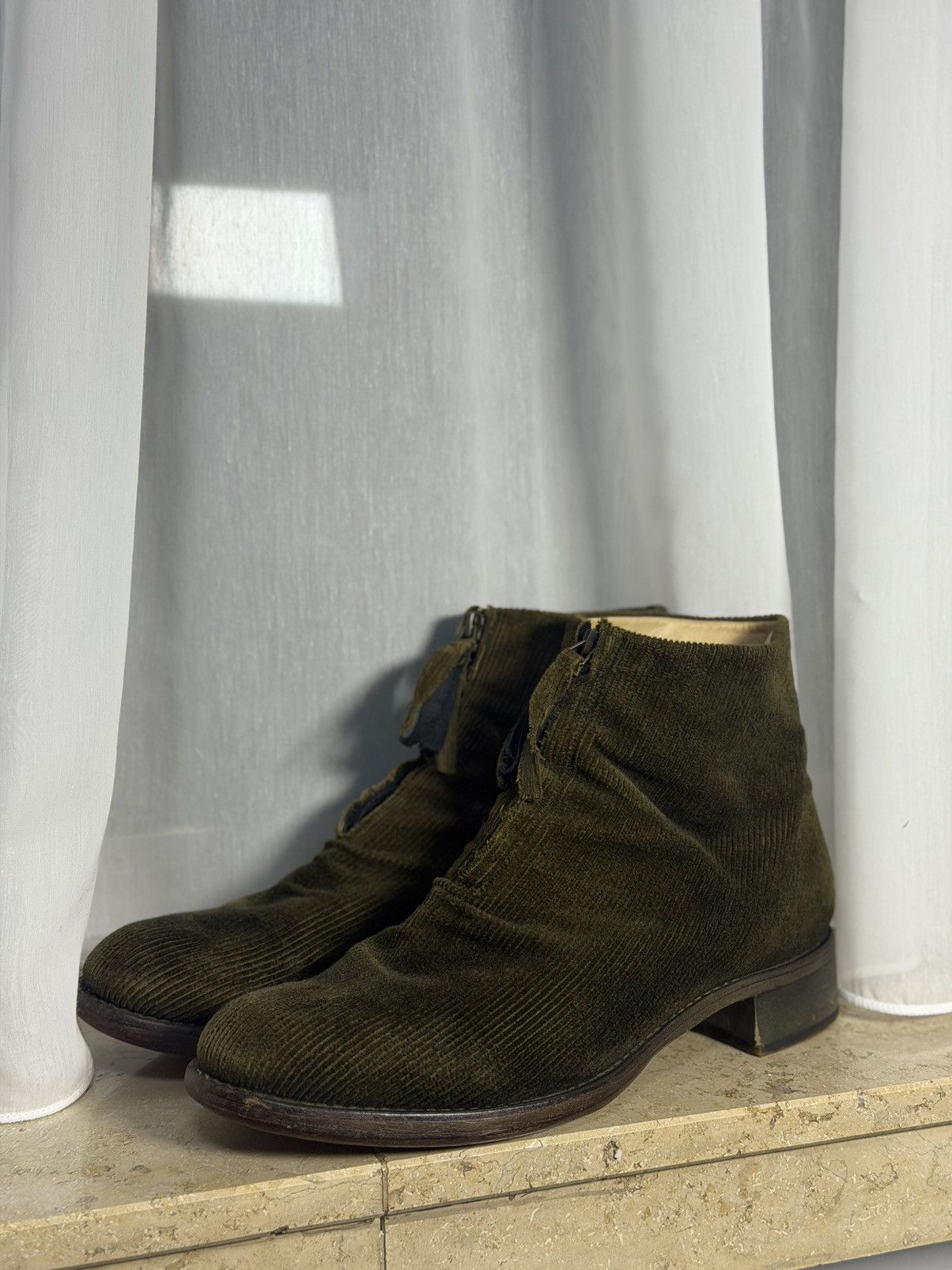 Cherevichkiotvichki Cherevichkiotvichki Corduroy Ankle Boots Size US 9 / EU 42 - 6 Thumbnail