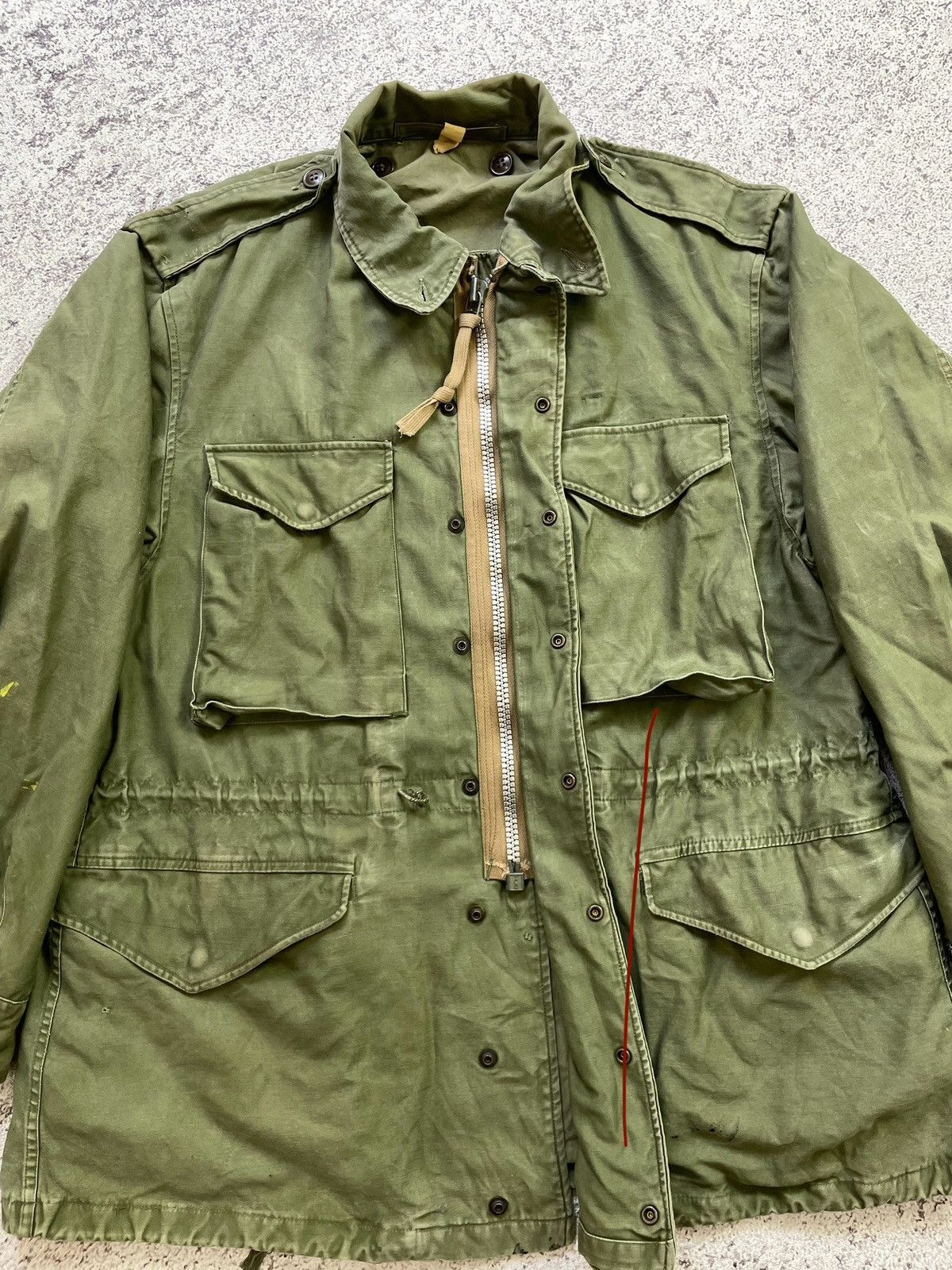 Vintage 50s Korean War US Army M51 Parka Jacket Size US L / EU 52-54 / 3 - 2 Thumbnail