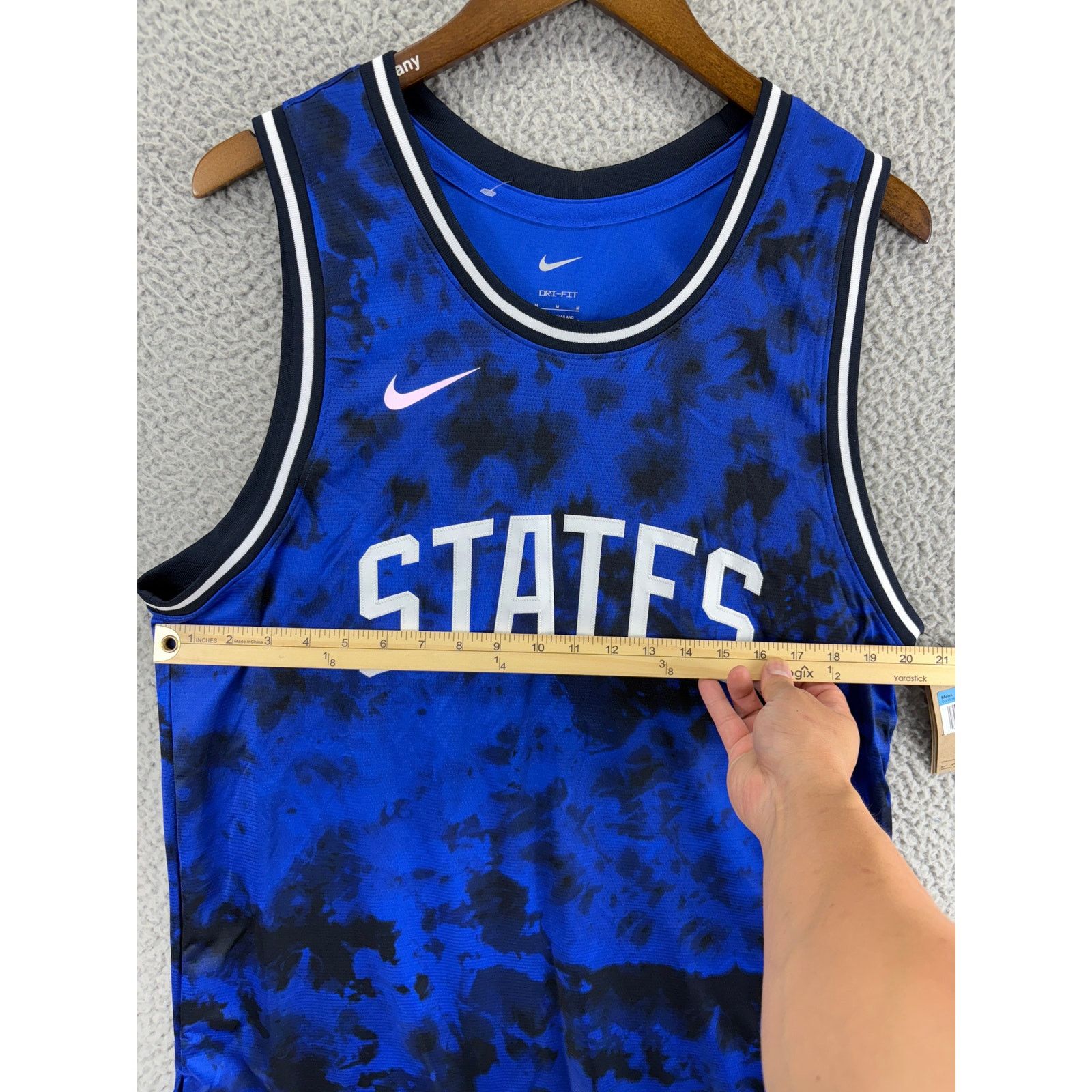 Nike Nike USA States Tank Top Jersey Mens Medium Blue White NEW M Size US M / EU 48-50 / 2 - 2 Thumbnail
