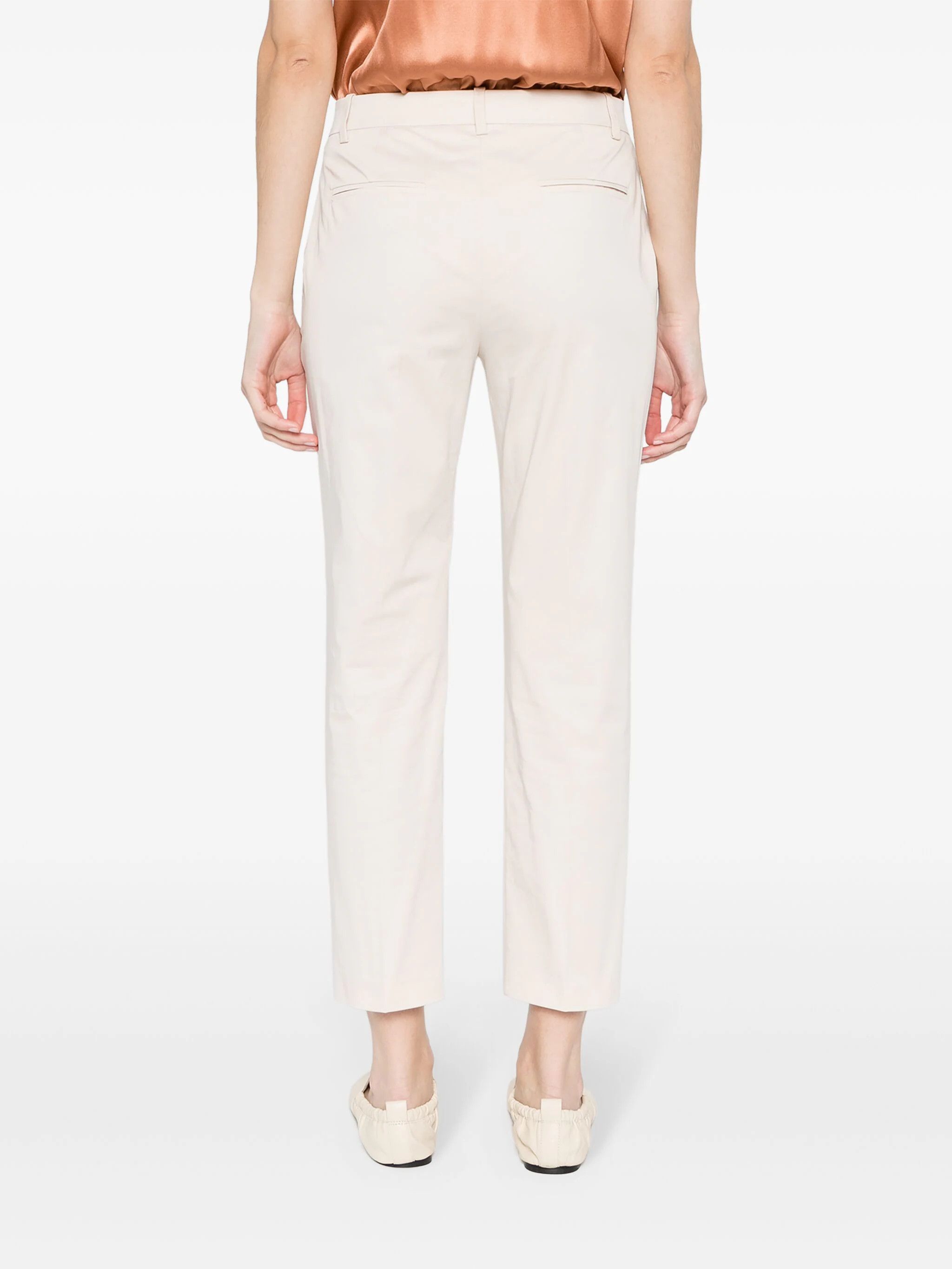 Pinko o1s22i1n0824 Bello Cigarette Pants in White Size 28" / US 6 / IT 42 - 4 Thumbnail
