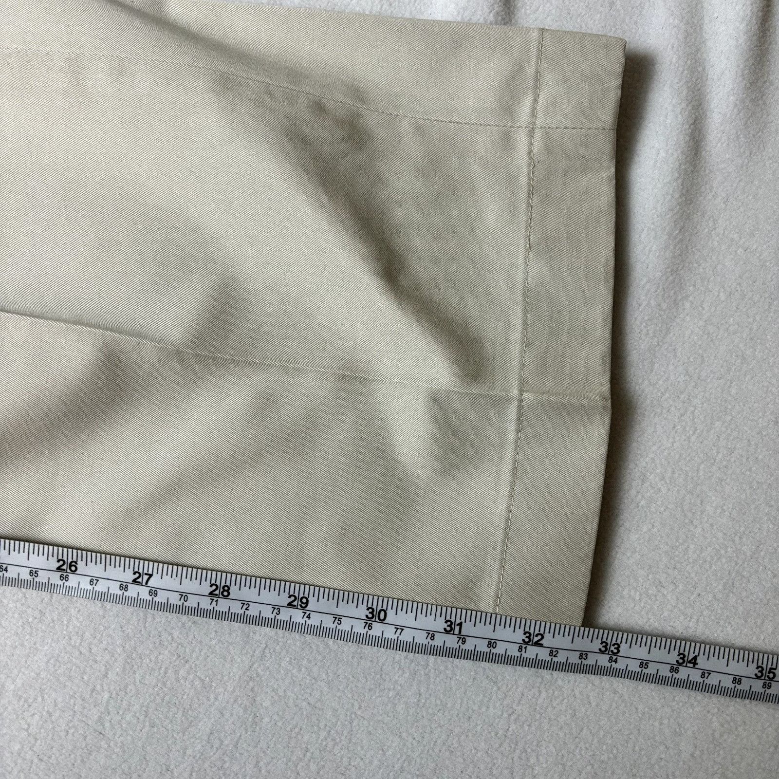 Brooks Brothers Brooks Brothers Men's Size 35x32.5 Tan Cream Cotton Flat Fro Size US 35 - 5 Thumbnail