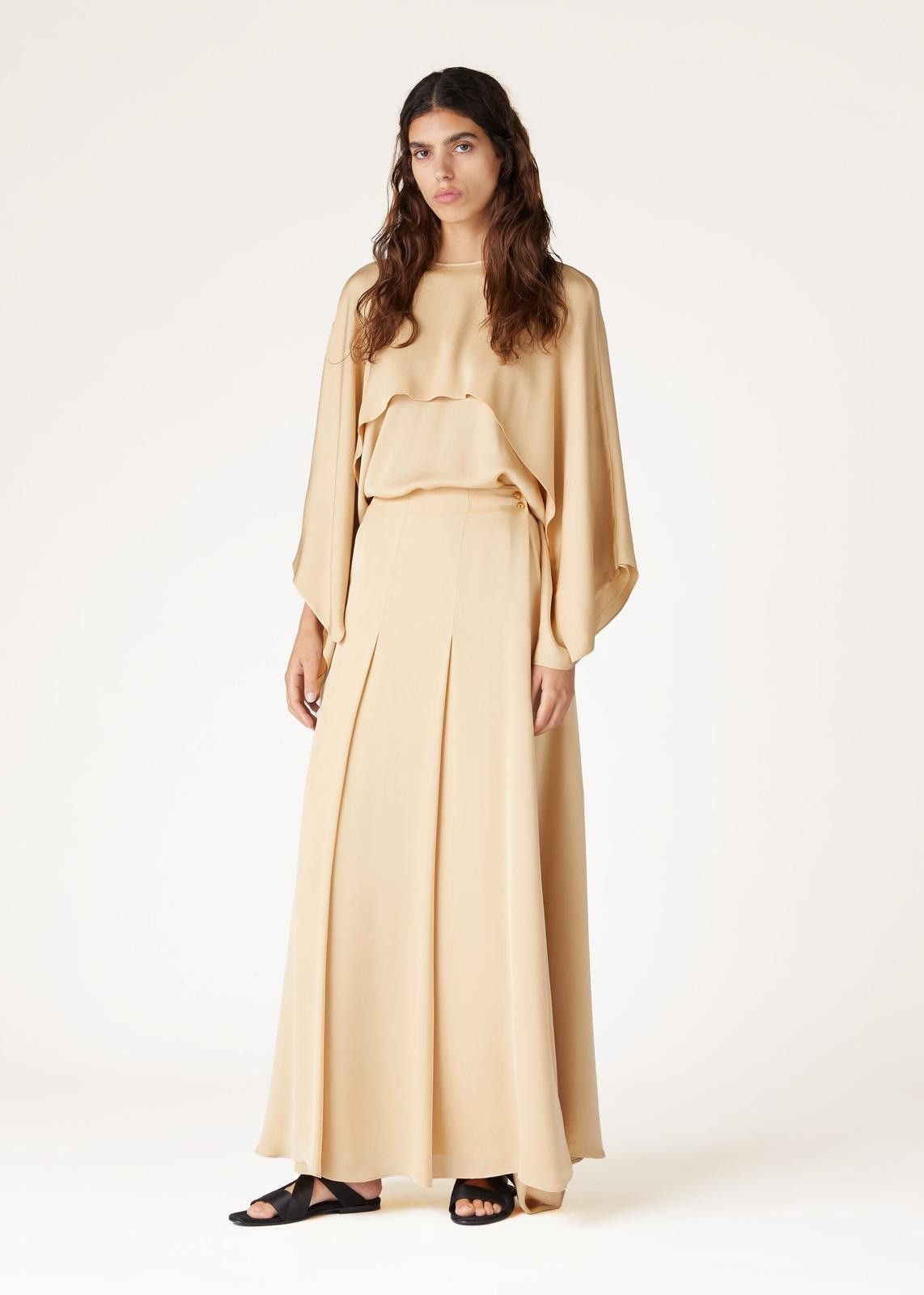Loro Piana o1srvl11e0425 FAN8310 Jessalyn Shirt in Beige Size XS / US 0-2 / IT 36-38 - 3 Thumbnail