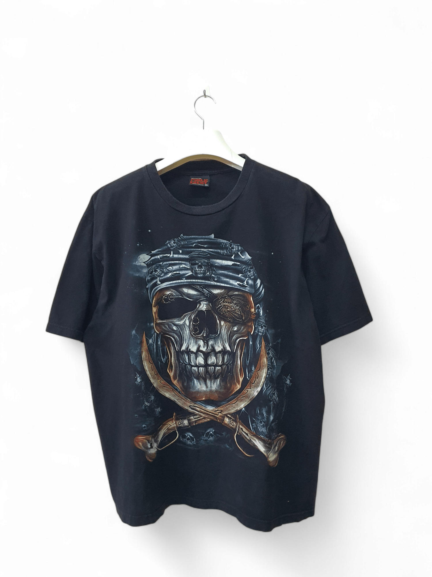 Public Enemy vintage "Caballo Pirate Skull" t-shirt Size US XL / EU 56 / 4 - 1 Thumbnail