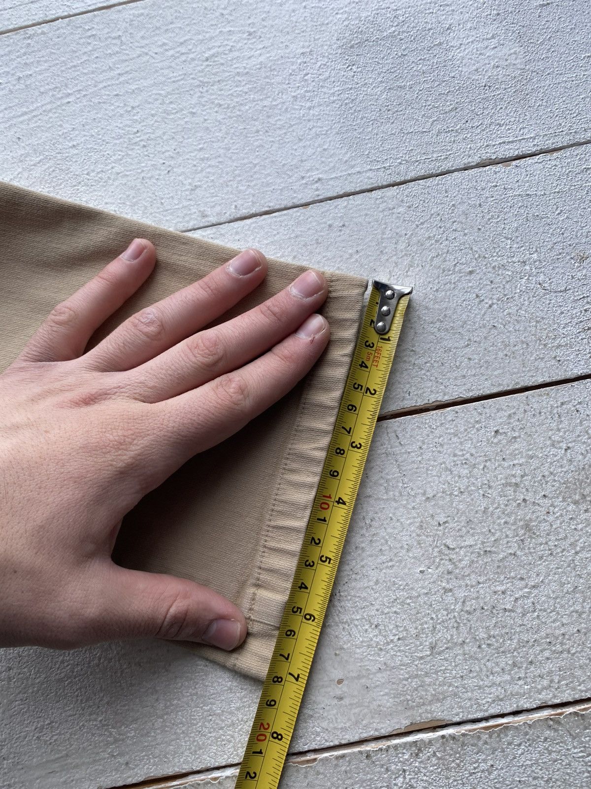 Armani Retro Luxury 90s AJ Armani Jeans Thommer Slim Beige Pants Size US 31 - 18 Thumbnail