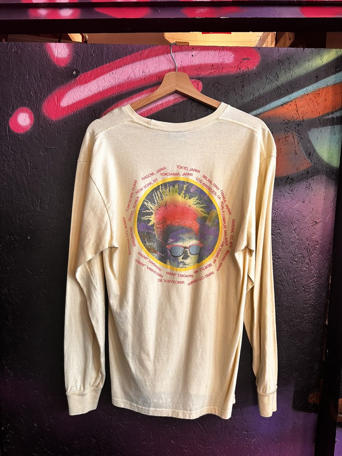 Stussy Stussy Psychedelic Tour LS T yellow Size US M / EU 48-50 / 2 - 2 Thumbnail