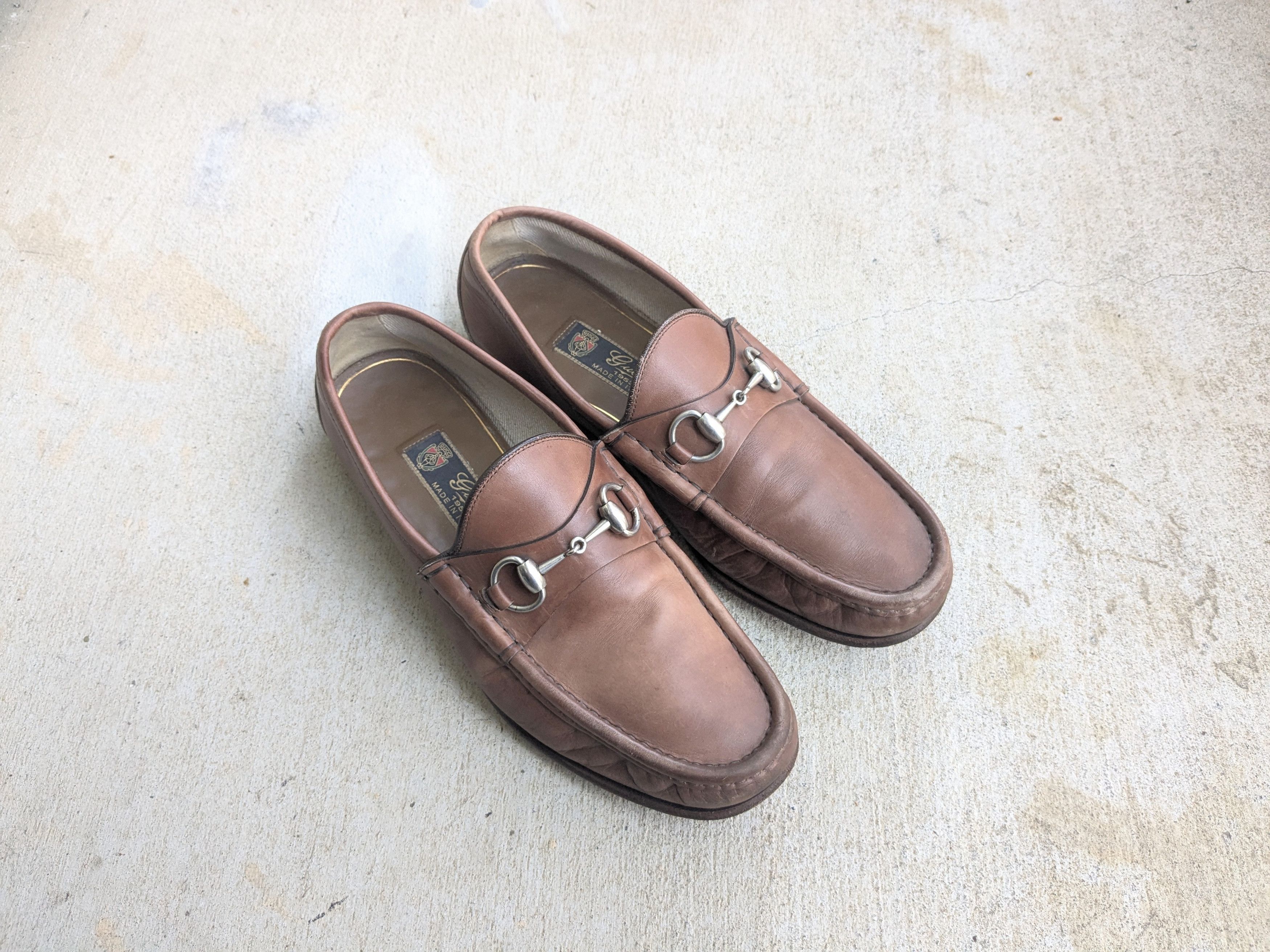 Gucci × Tom Ford Gucci Horsebit Loafers Brown 8.5 Rubber Leather Size US 8.5 / EU 41-42 - 1 Thumbnail