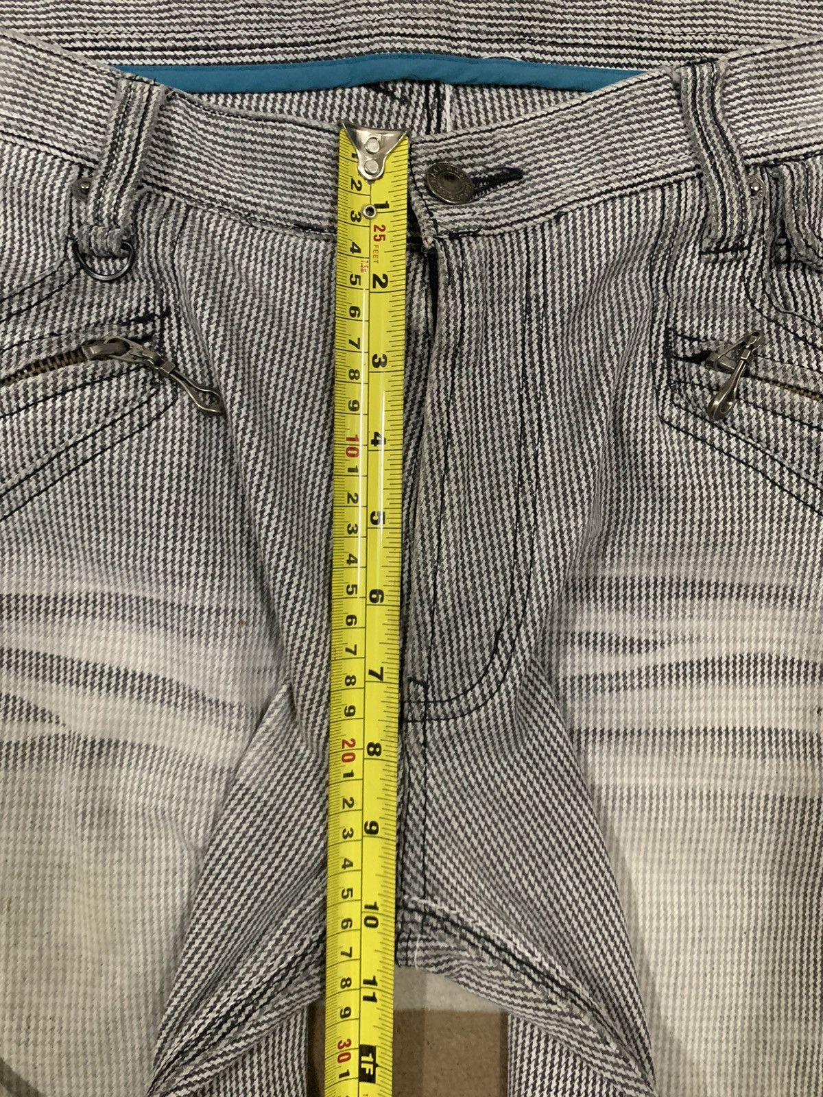 If Six Was Nine Japanese Brand Houndstooth Clawmark Faded Bootcut Punk Jeans Size US 34 / EU 50 - 17 Thumbnail