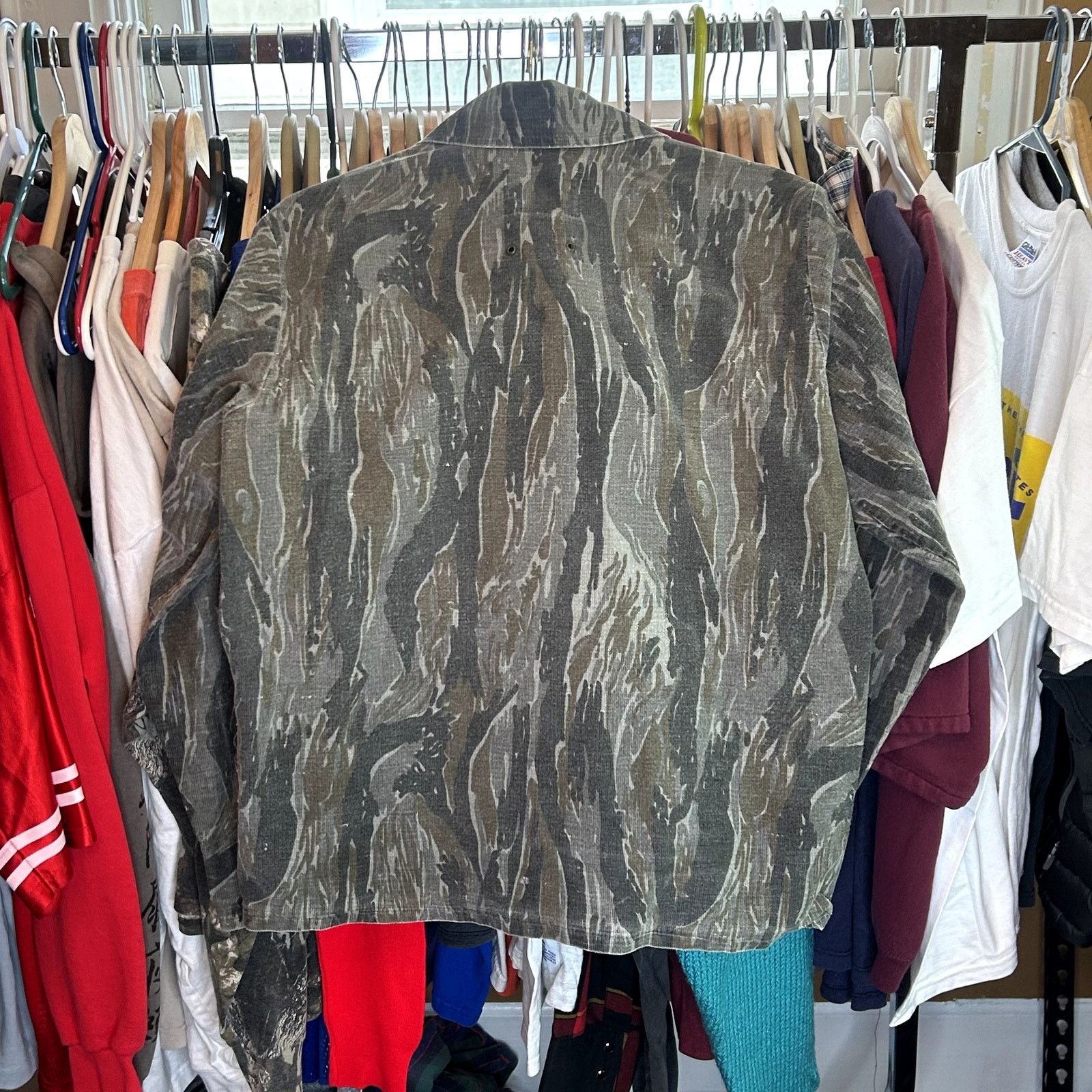 Vintage Vintage 90s Lightweight Camo Zip Up Jacket Medium Size US M / EU 48-50 / 2 - 4 Thumbnail
