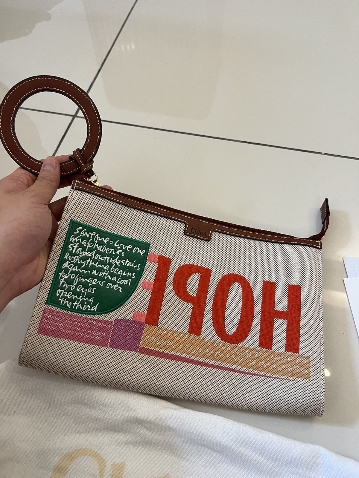 Chloe Chloé X Corita Kent Limited Edition HOPE Clutch Size ONE SIZE - 2 Thumbnail