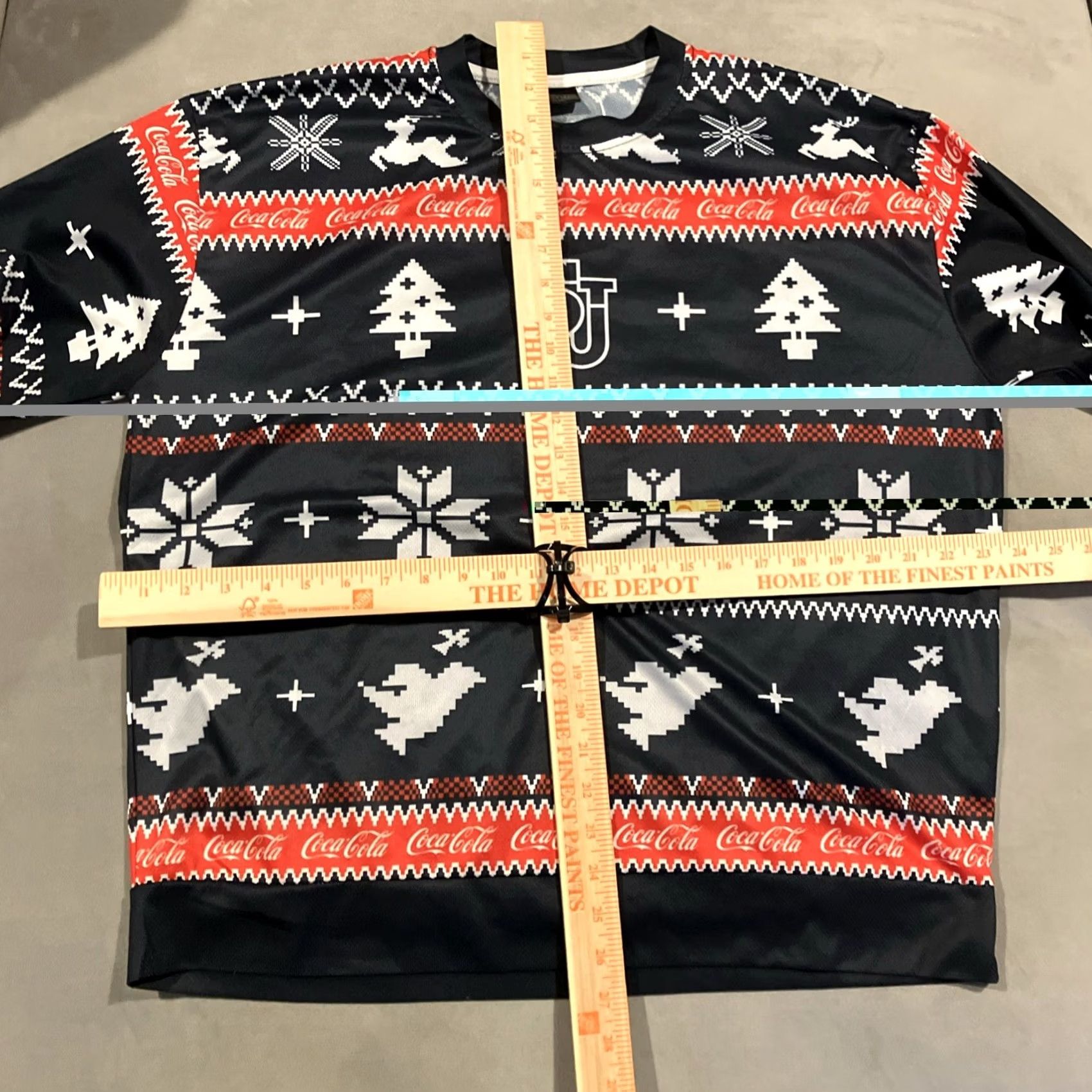 Vintage ST. JOHN'S UNIVERSITY Coca Cola Ugly Christmas Sweater Pullover XL Men Size US XL / EU 56 / 4 - 4 Thumbnail
