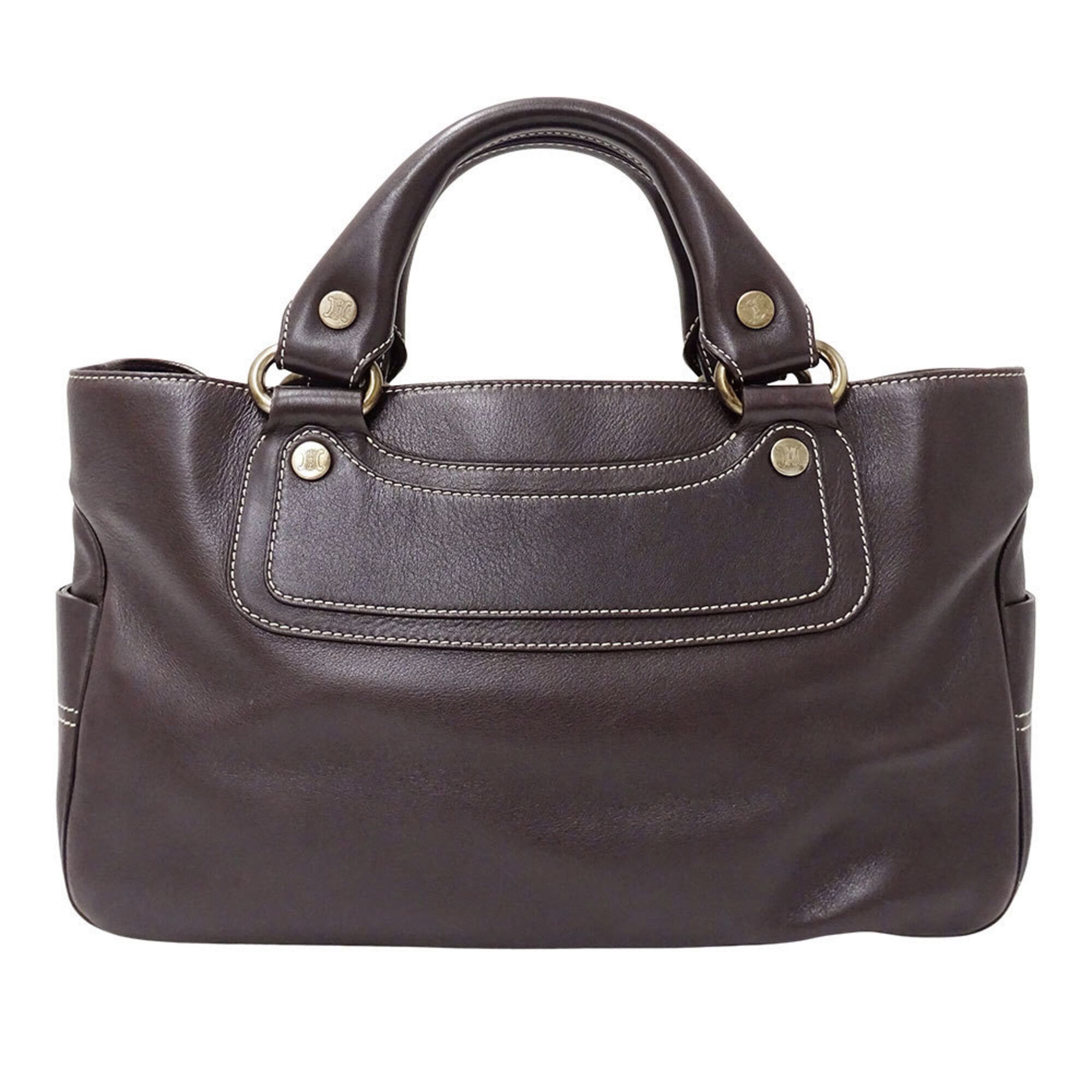 Celine Celine handbag for women, brand name, leather, Boogie Bag, dark brown, simple design. Size ONE SIZE - 1 Thumbnail