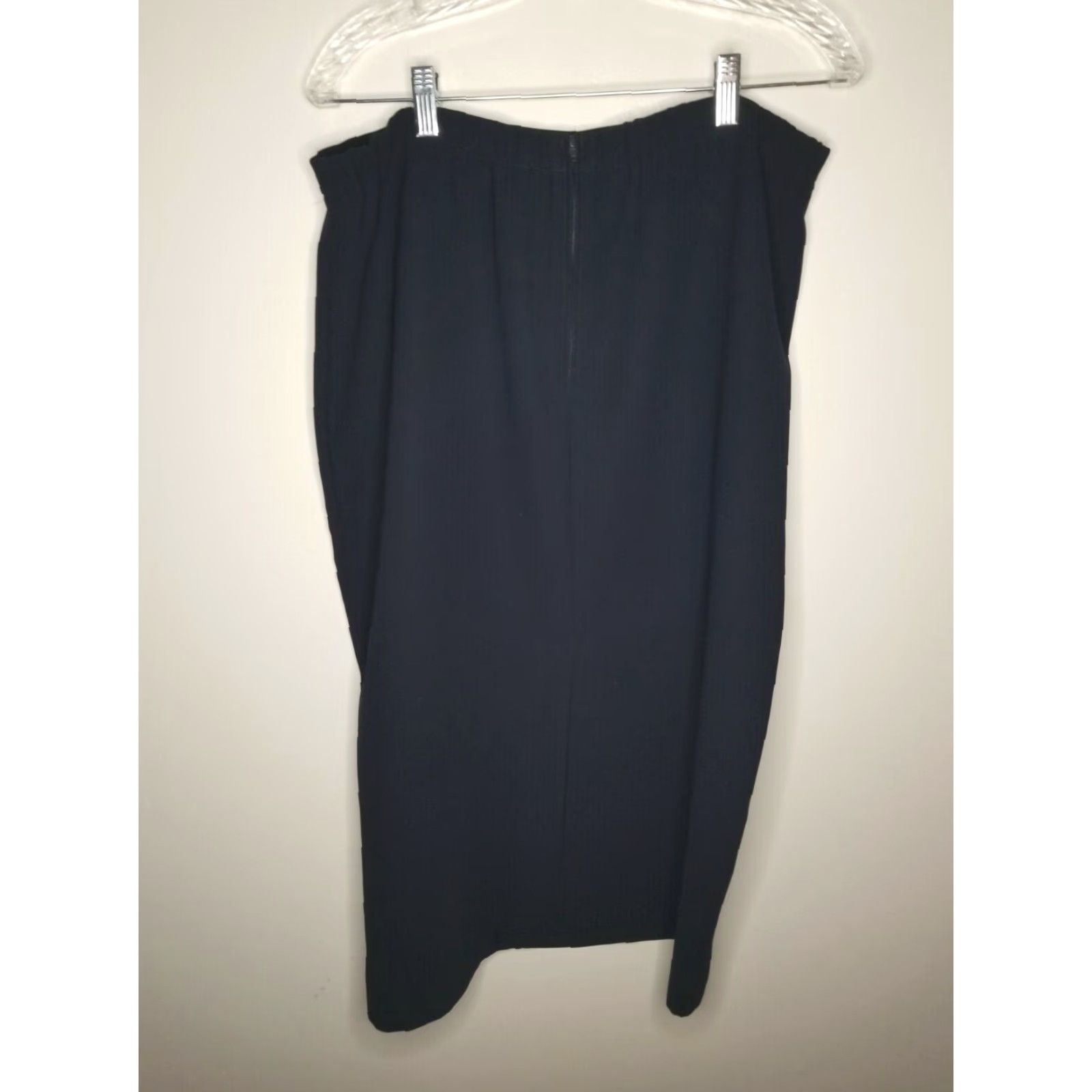 Vintage Womens Black Long Maxi Skirt 16P Petite Size 16P Skirt Black Maxi Women Petite Small?? Size 38" / US 16 / IT 52 - 3 Thumbnail