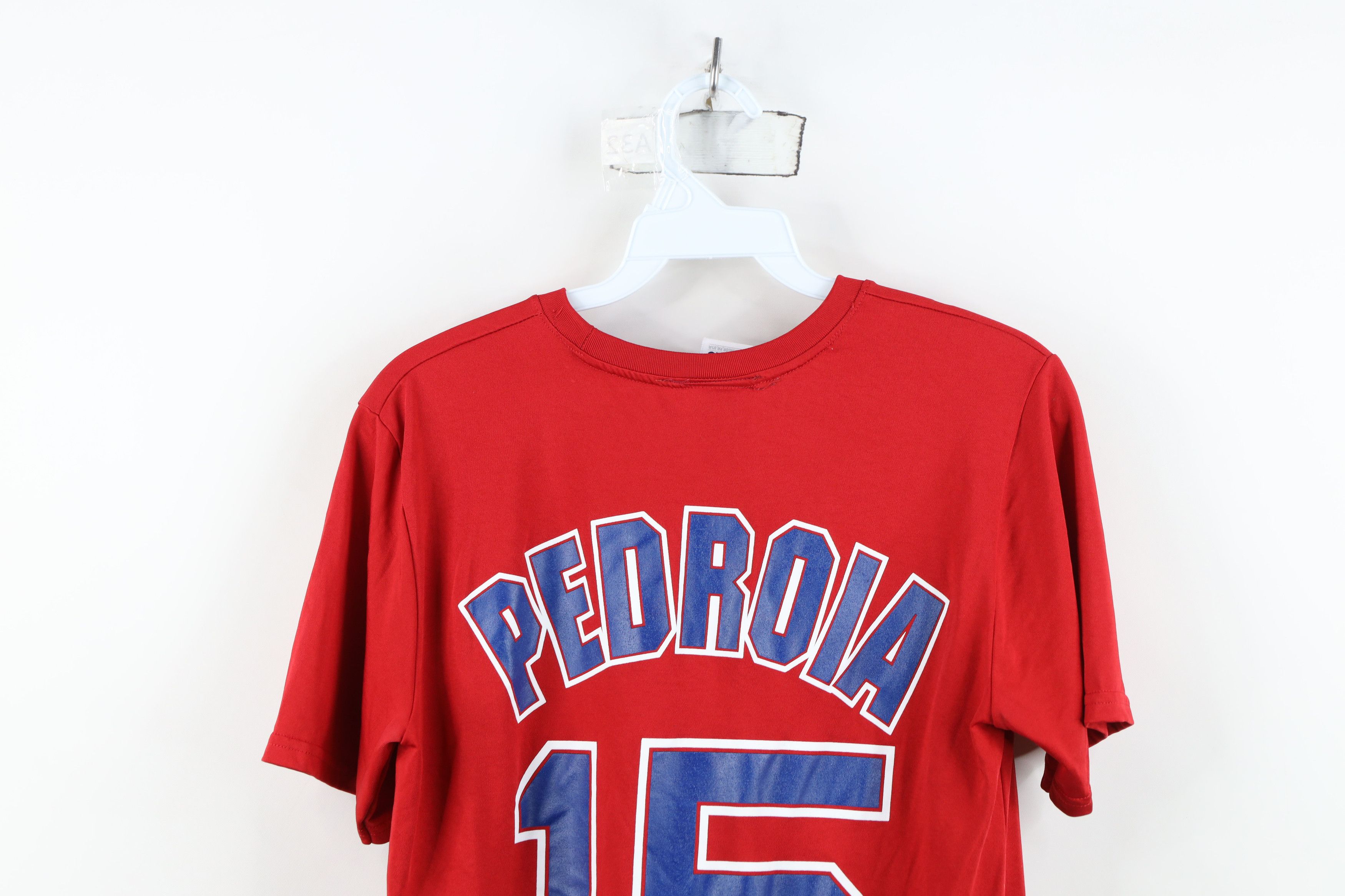 Majestic Majestic Pedroia Boston Sox Baseball T-Shirt Red Polyester Size US S / EU 44-46 / 1 - 13 Thumbnail