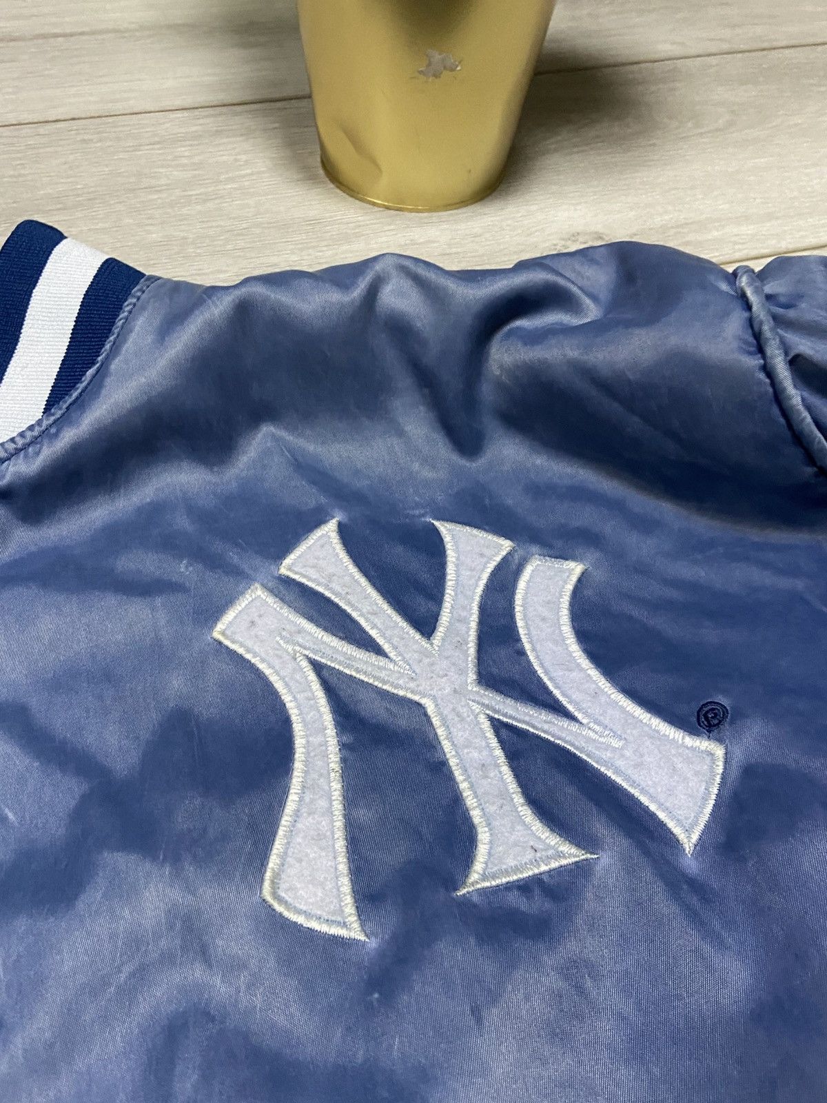 MLB Yankees vintage baseball bomber varsity buttons Size US L / EU 52-54 / 3 - 4 Thumbnail