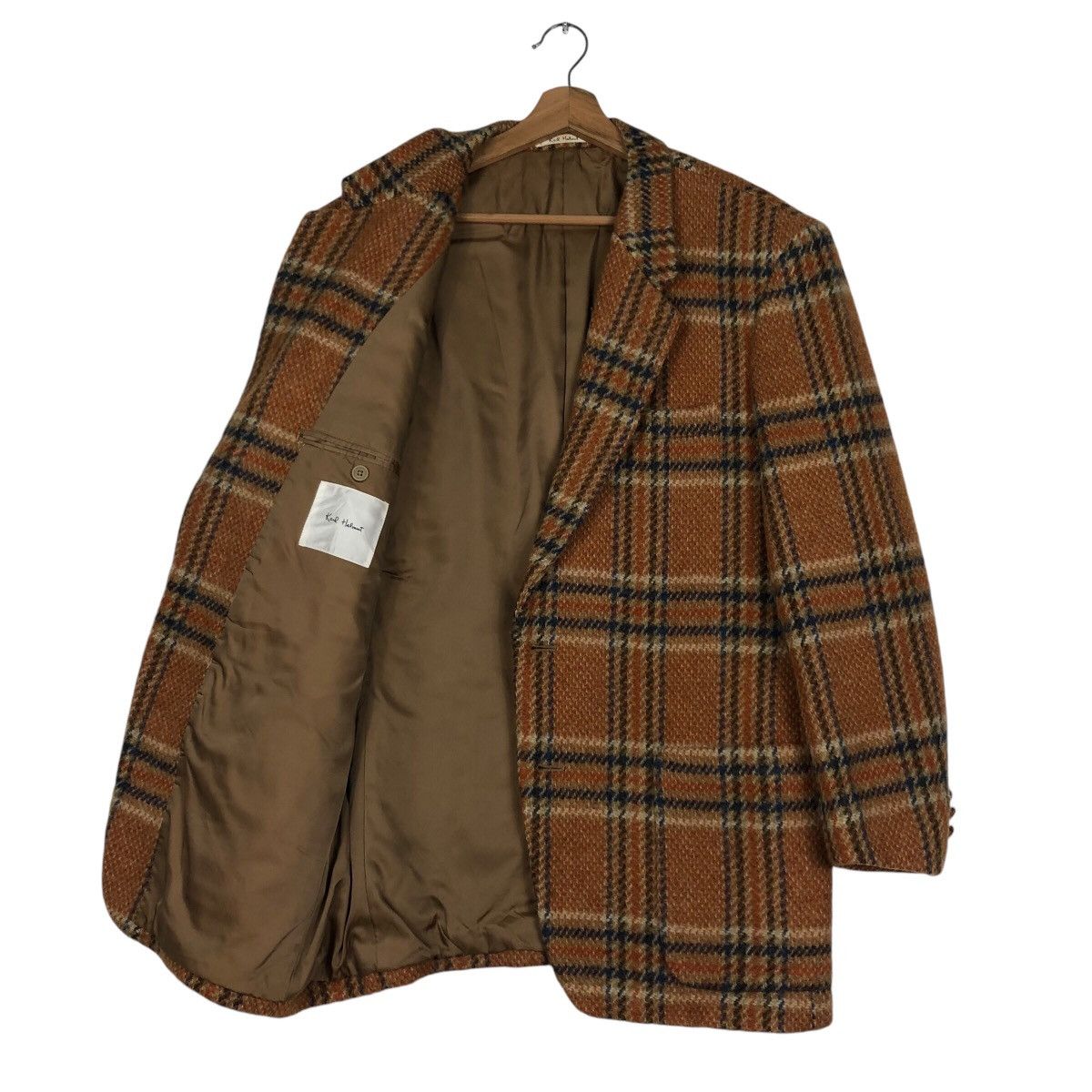 Japanese Brand 📌Vintage Wool Coats Jacket Karl Helmut Tartan Design Size US L / EU 52-54 / 3 - 12 Thumbnail