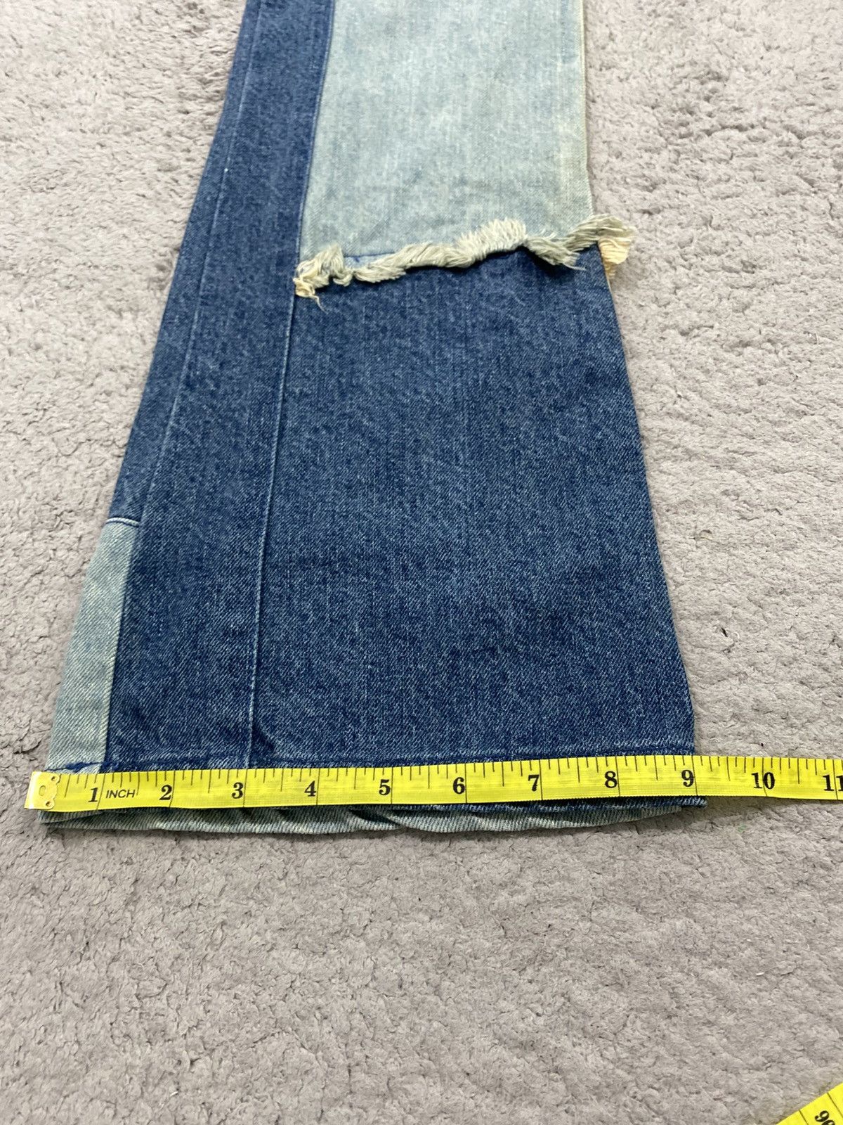 Kapital The Hipsite Patcwork Distressed Flare Denim Kapital Hysteric Size US 28 / EU 44 - 25 Thumbnail