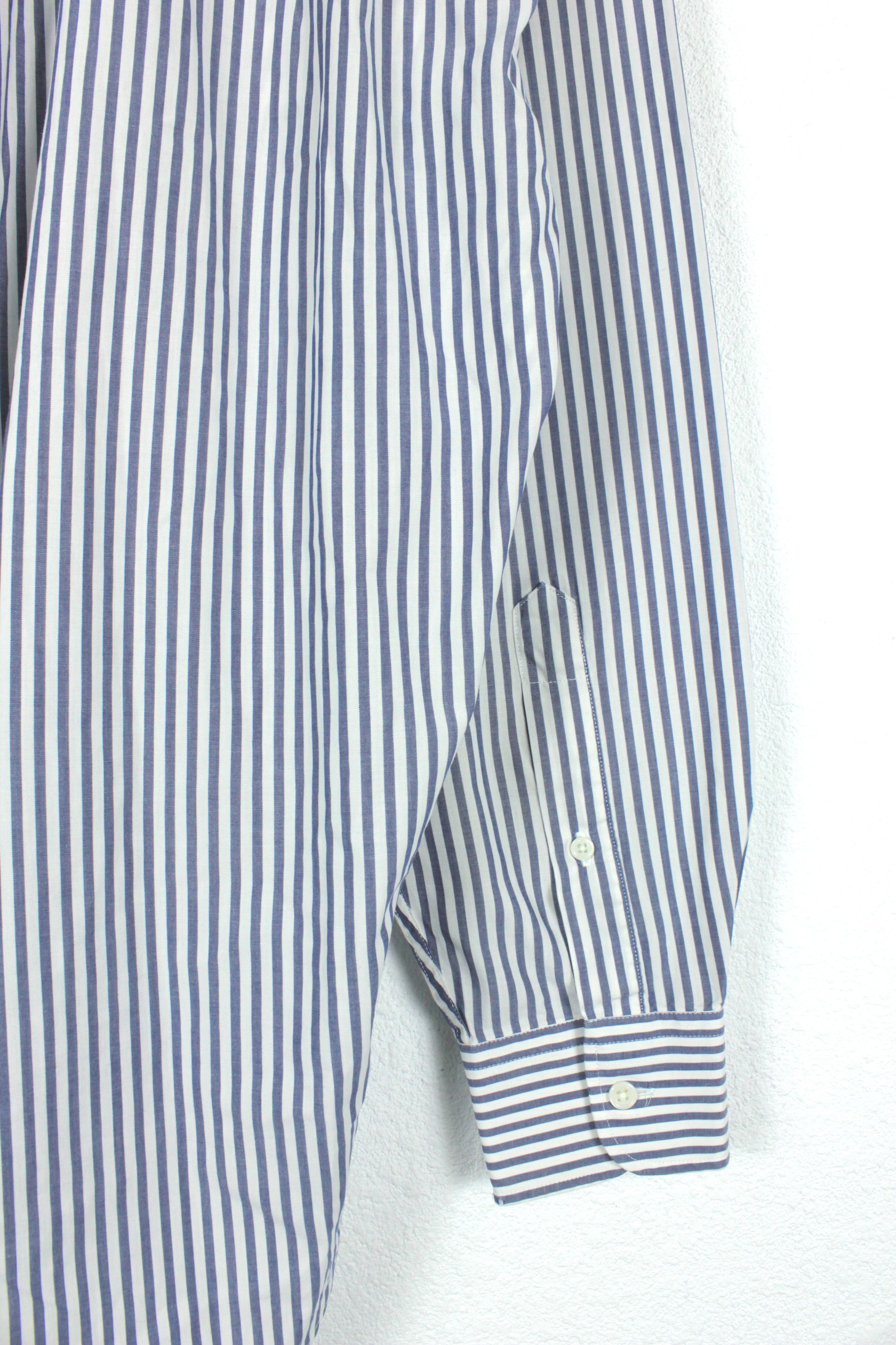 Vintage × Yves Saint Laurent Yves Saint Laurent Striped Shirt Size 39 Size US L / EU 52-54 / 3 - 7 Thumbnail