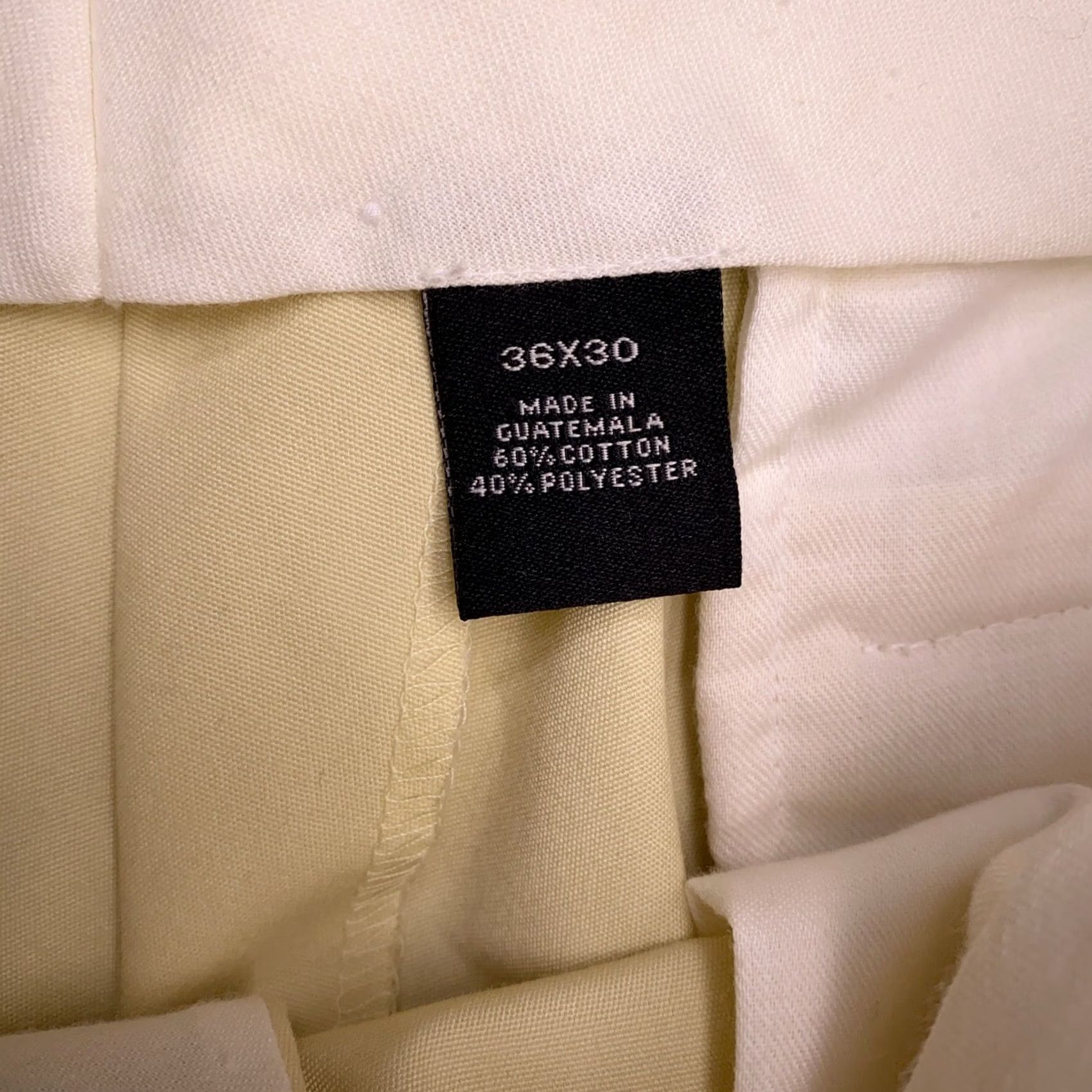 Jos. A. Bank Jos. A. Bank Pants Mens 36x30 Yellow Dress Pants Regular Straight 60% Cotton 40% Polyester Size US 36 / EU 52 - 5 Thumbnail
