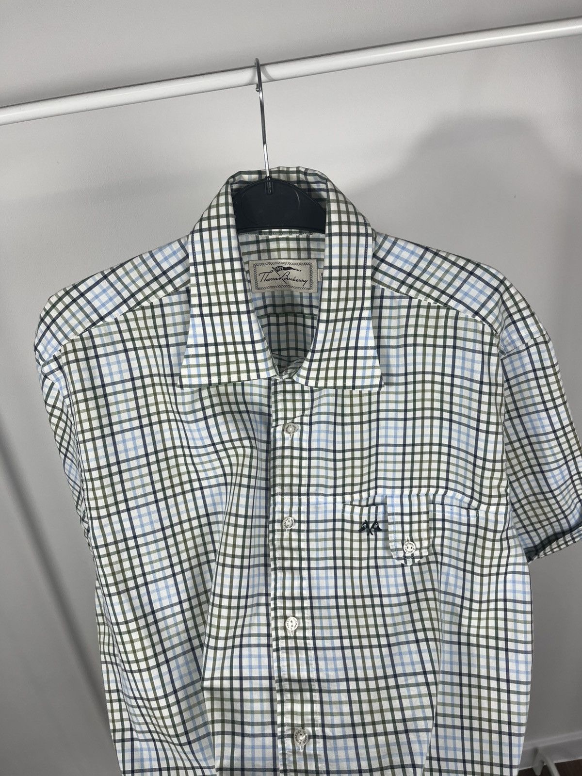 Other Thomas Burberry Checkered Short Sleeve Shirt Size XL Size US XL / EU 56 / 4 - 10 Thumbnail