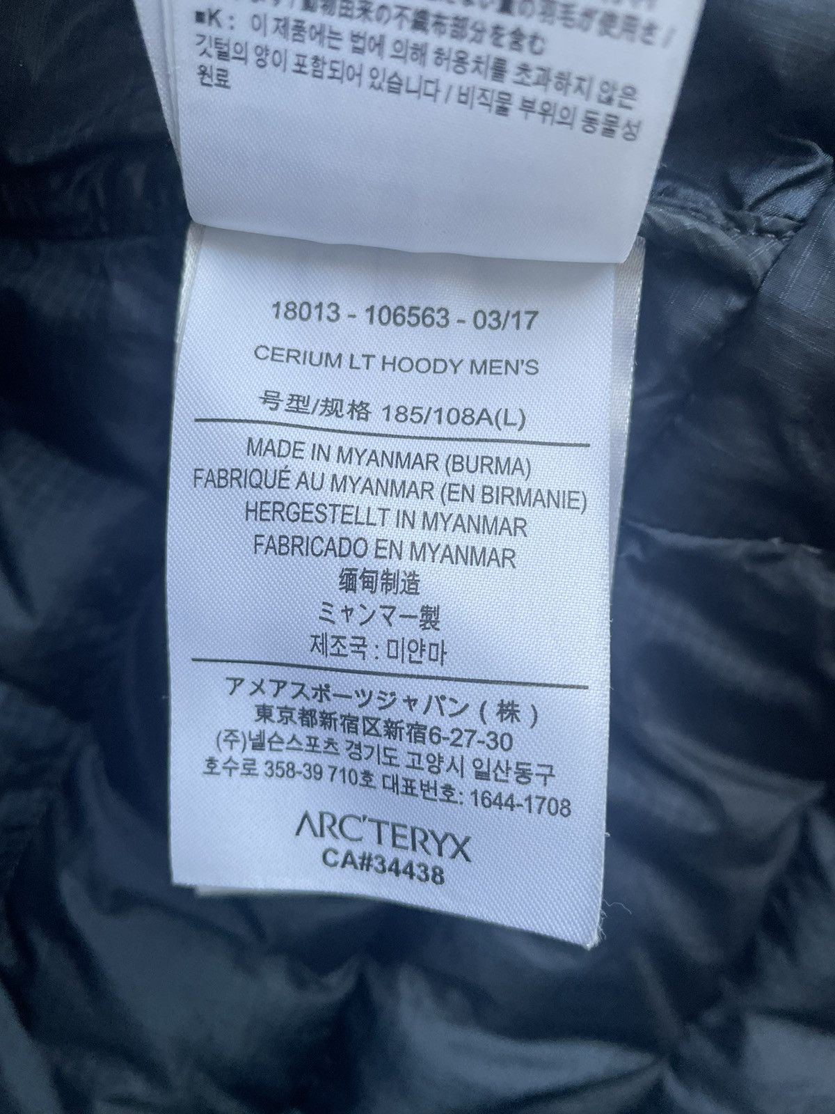 Arc'teryx Arcteryx Cerium Down Jacket L Size US L / EU 52-54 / 3 - 11 Thumbnail