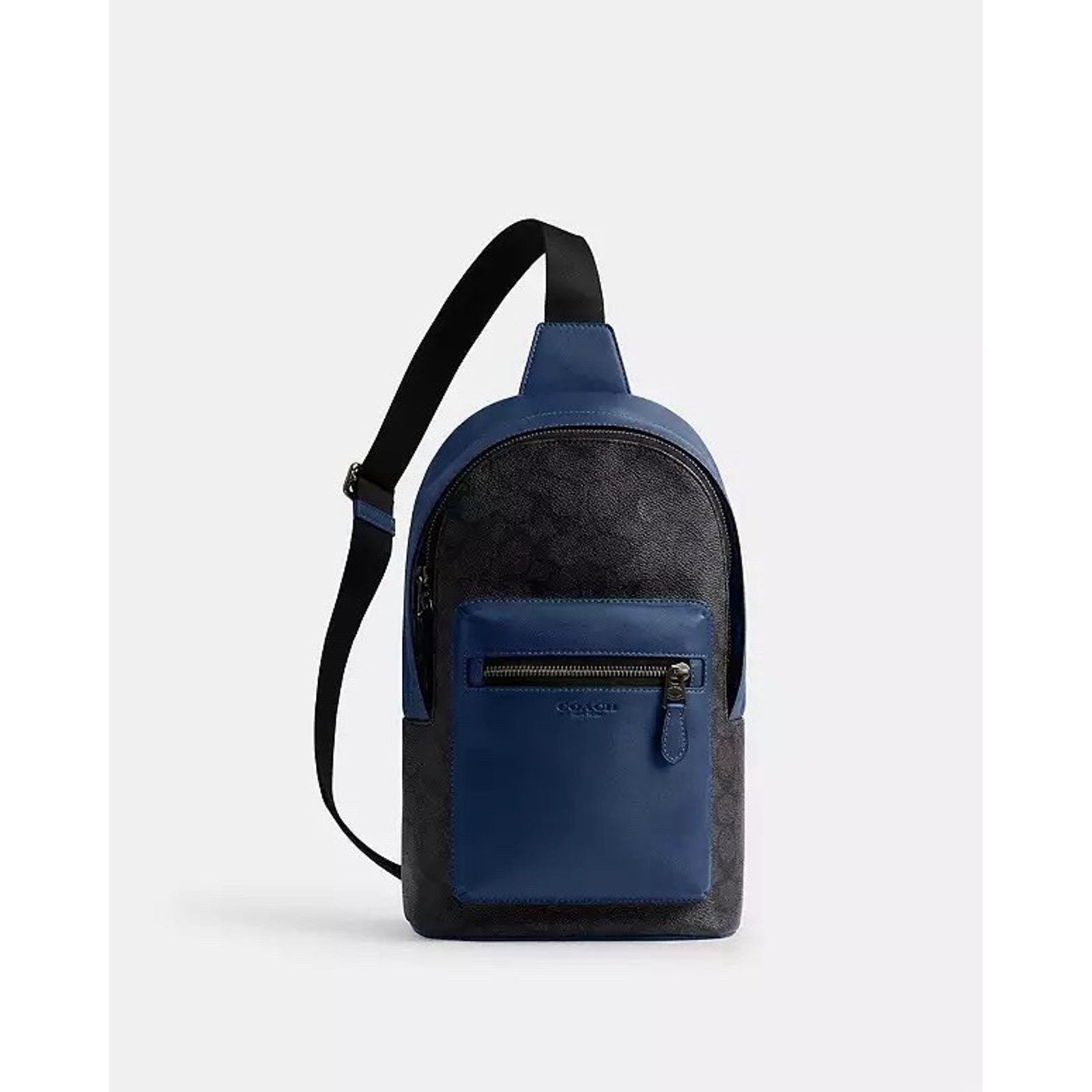 Coach NWT COACH CAX45 West Pack Colorblock Leather Deep Blue Size ONE SIZE - 6 Thumbnail